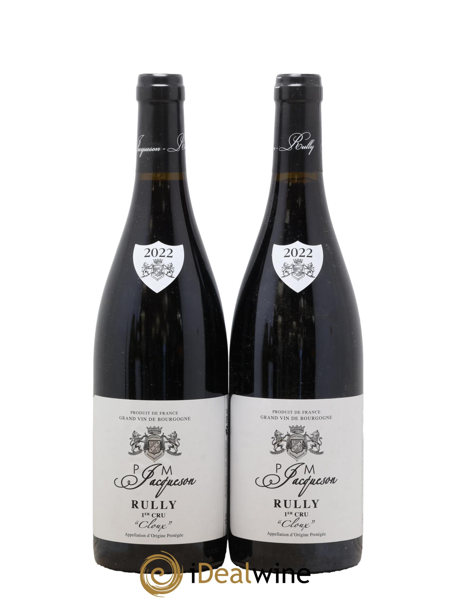 Rully 1er Cru Les Cloux Paul & Marie Jacqueson 2022 - Lot de 2 bouteilles - 0