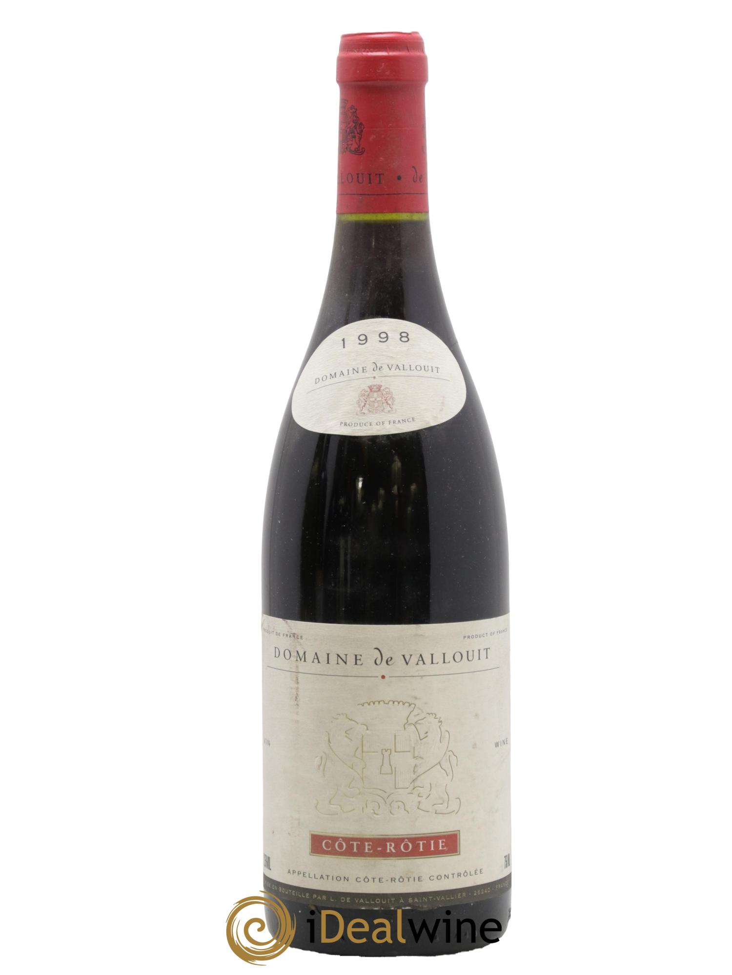 Côte-Rôtie Vallouit (Domaine de) 1998 - Lot de 1 bouteille - 0