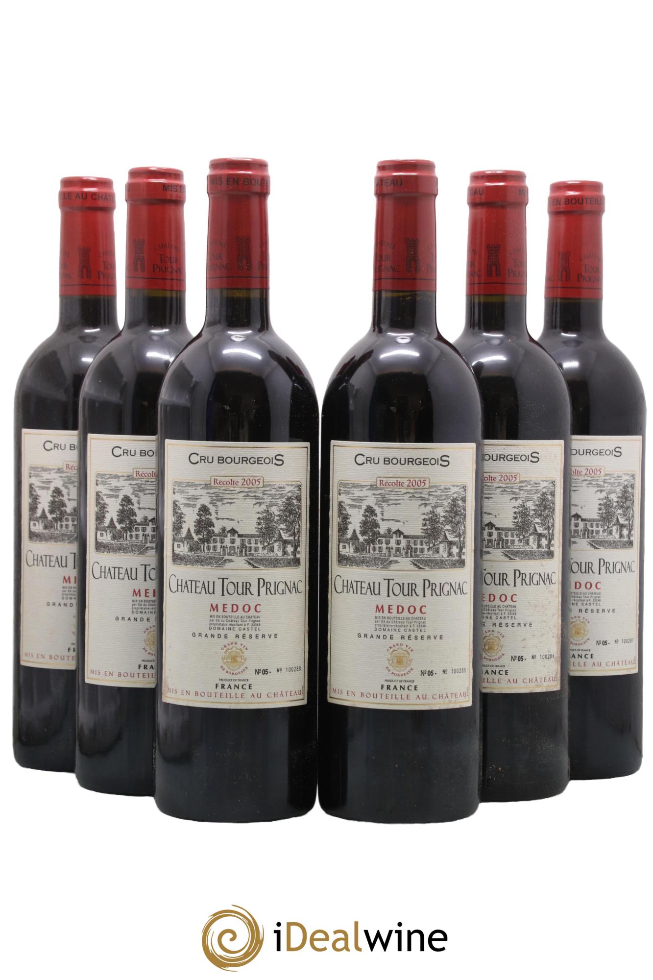 Château Tour Prignac Cru Bourgeois 2005 - Lot of 6 bottles - 0