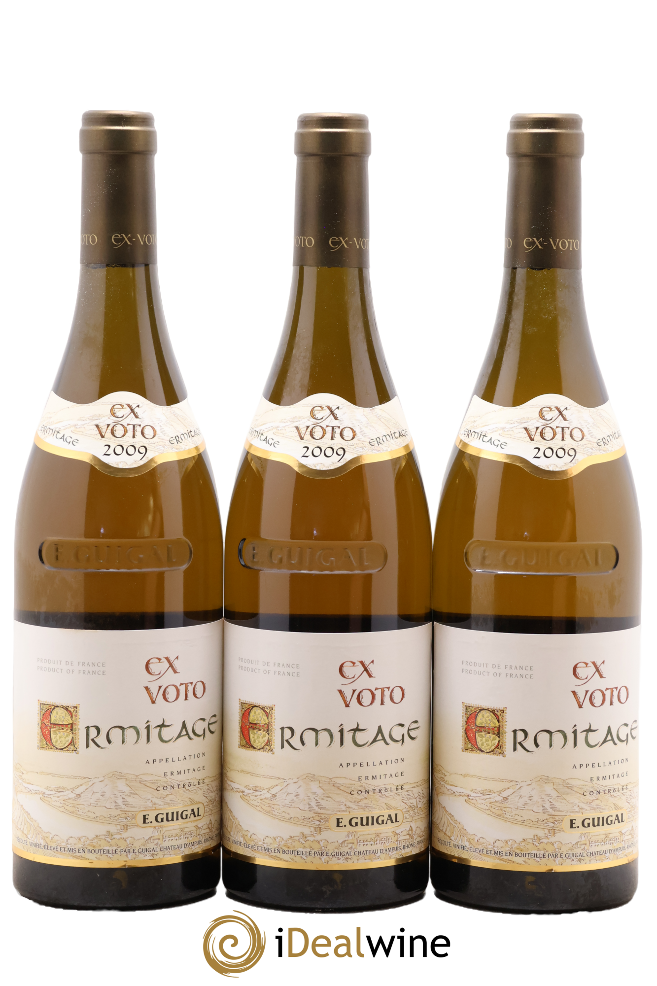 Ermitage Ex Voto Guigal 2009 - Lot de 3 bouteilles - 0