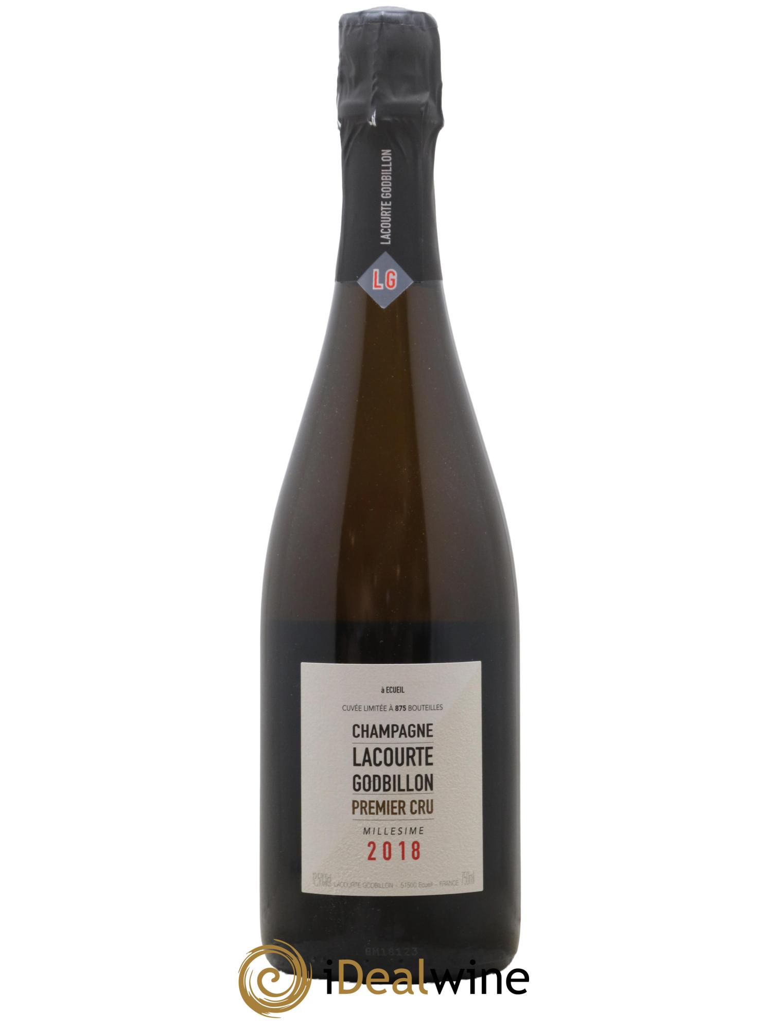 Champagne Premier Cru Extra Brut Lacourte Godbillon 2018 - Lot de 1 bouteille - 0