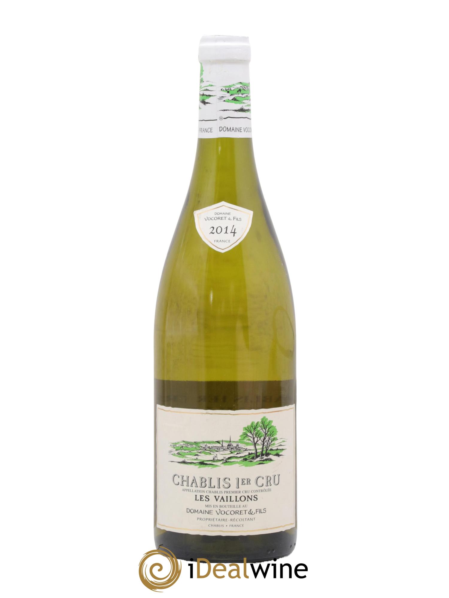 Chablis 1er Cru Les Vaillons Vocoret & Fils 2014 - Posten von 1 Flasche - 0