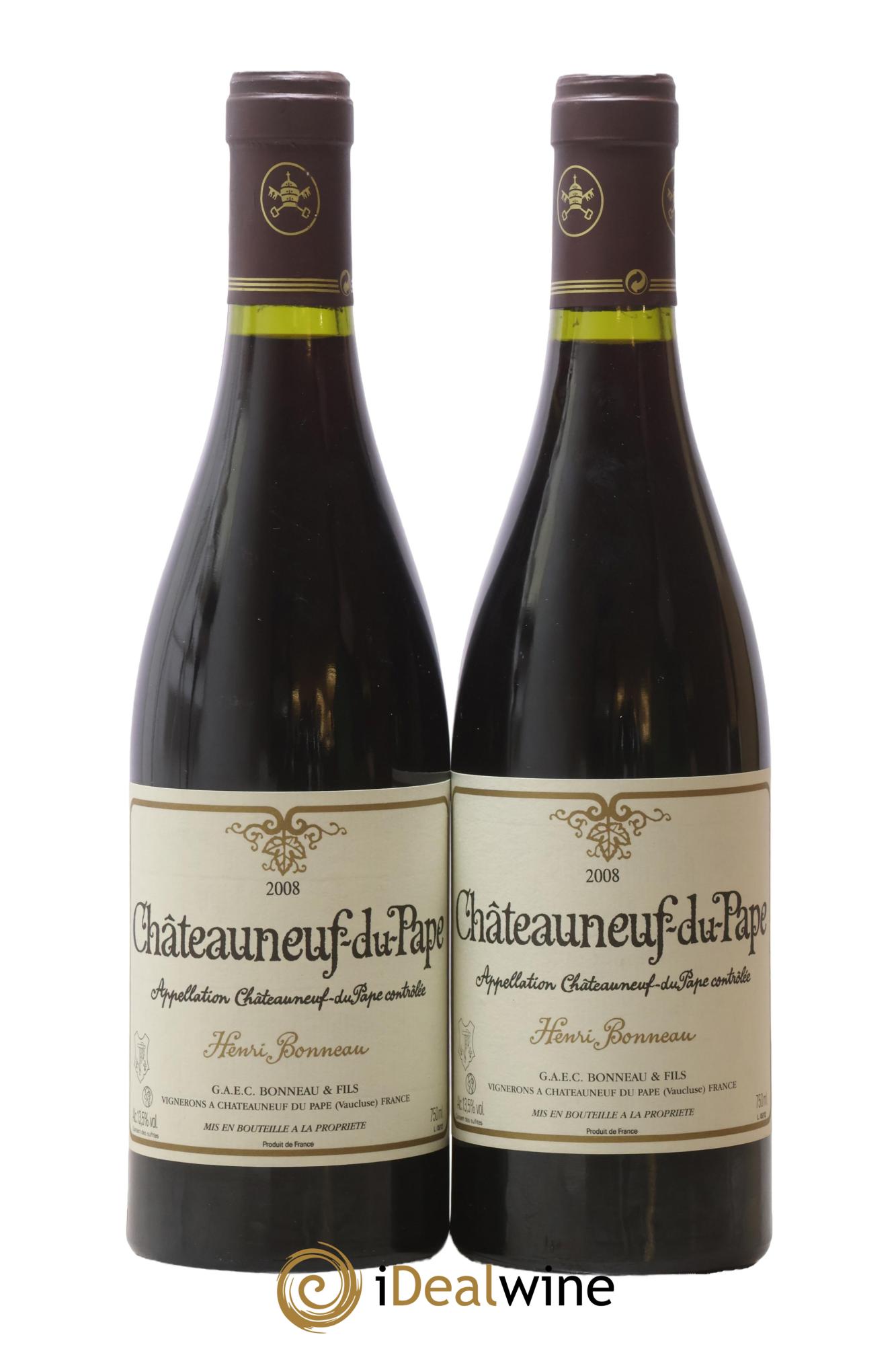 Châteauneuf-du-Pape Henri Bonneau Henri Bonneau & Fils 2008 - Lot of 2 bottles - 0