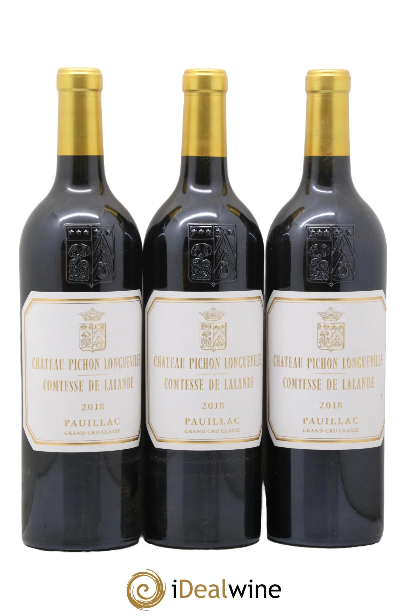 Château Pichon Longueville Comtesse de Lalande 2ème Grand Cru Classé 2018 - Lot of 3 bottles - 0