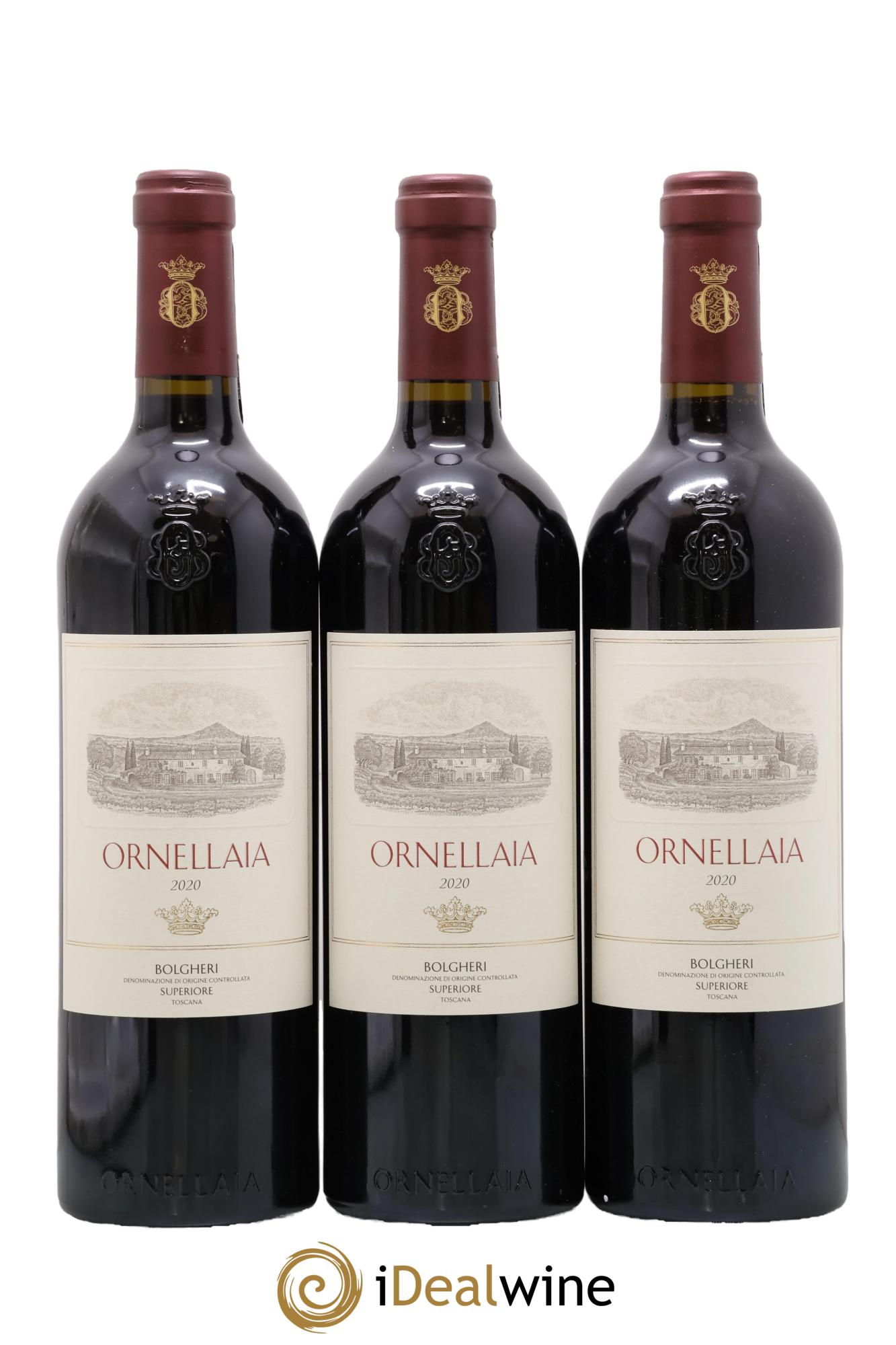 Bolgheri DOC Superiore Ornellaia Tenuta Dell'Ornellaia - Frescobaldi 2020 - Posten von 3 Flaschen - 0