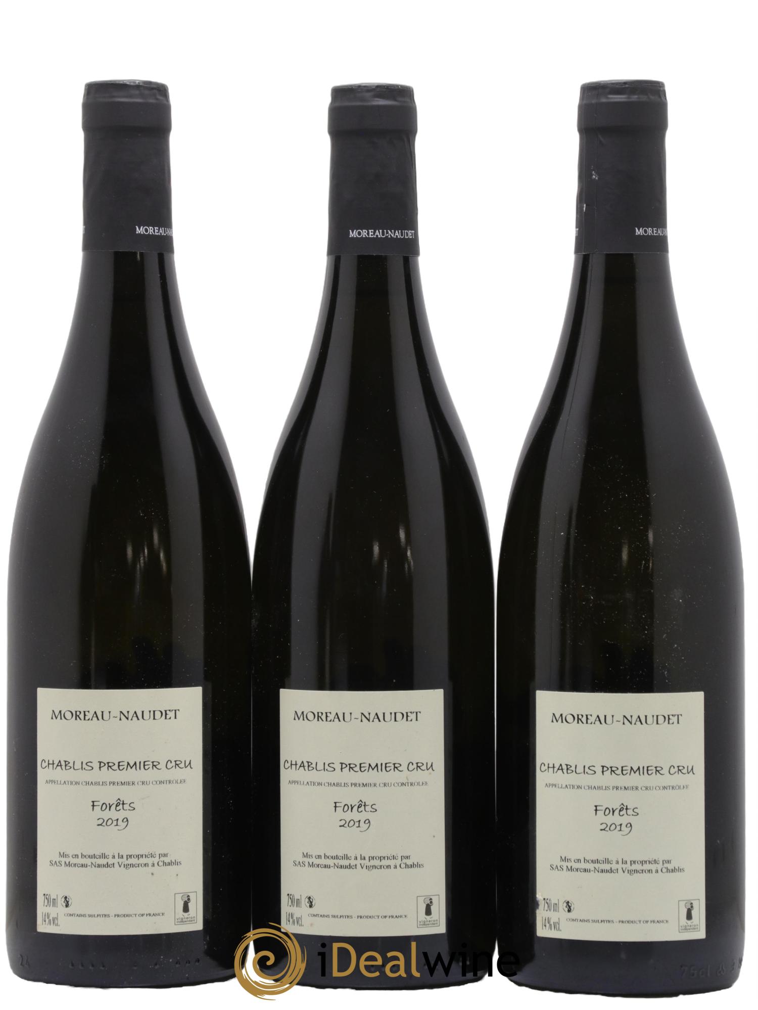 Chablis 1er Cru Forêts Moreau-Naudet 2019 - Lot de 3 bouteilles - 1