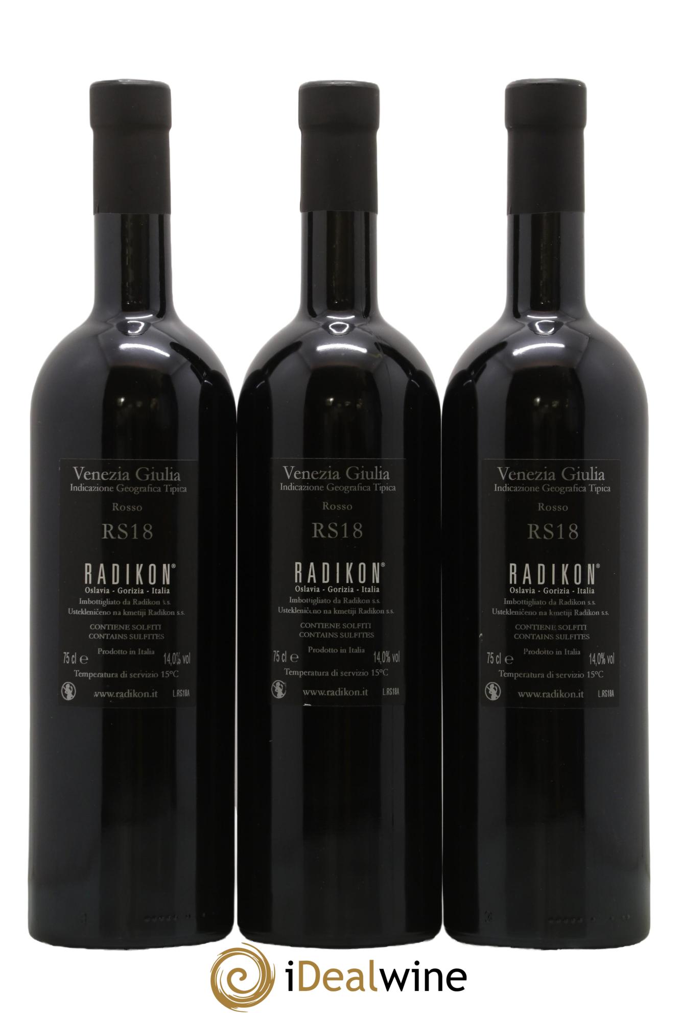 Italie IGT Venezia Giulia RS Radikon 2018 - Lot of 3 bottles - 1
