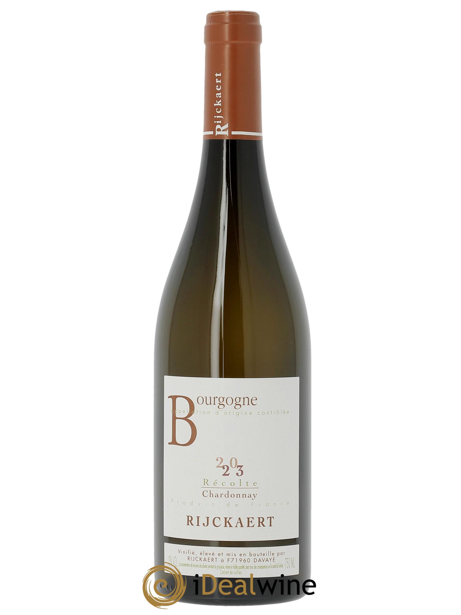 Bourgogne Chardonnay Rijckaert  2023 - Lotto di 1 bottiglia - 0