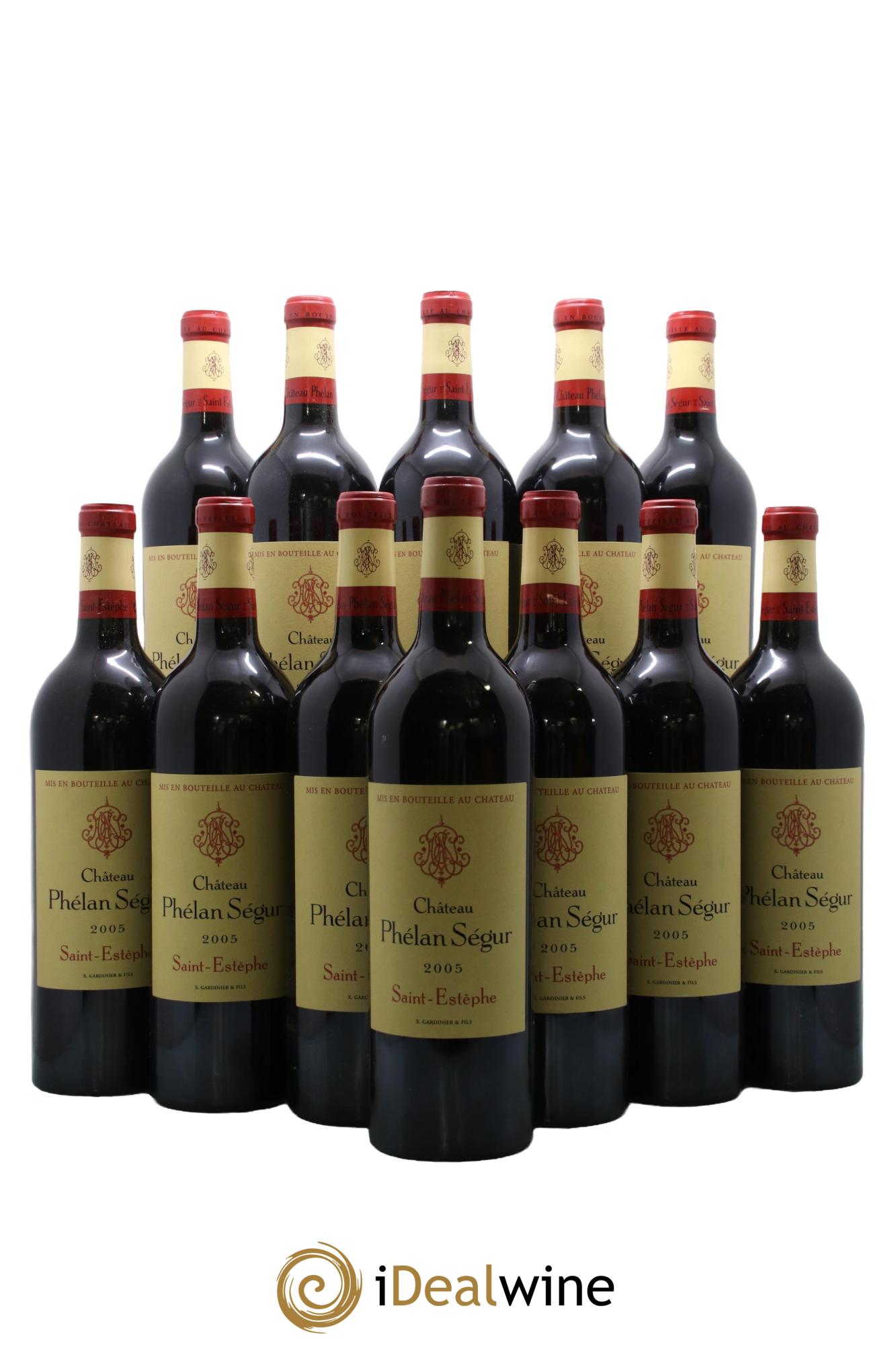 Château Phélan Ségur 2005 - Posten von 12 Flaschen - 0