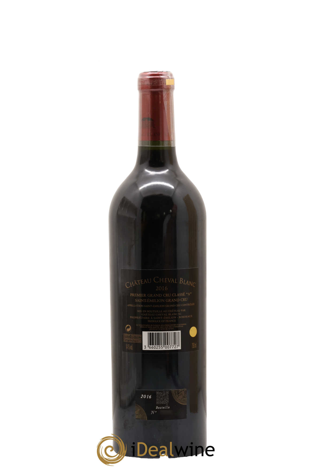 Château Cheval Blanc 1er Grand Cru Classé A 2016 - Lot of 1 bottle - 2
