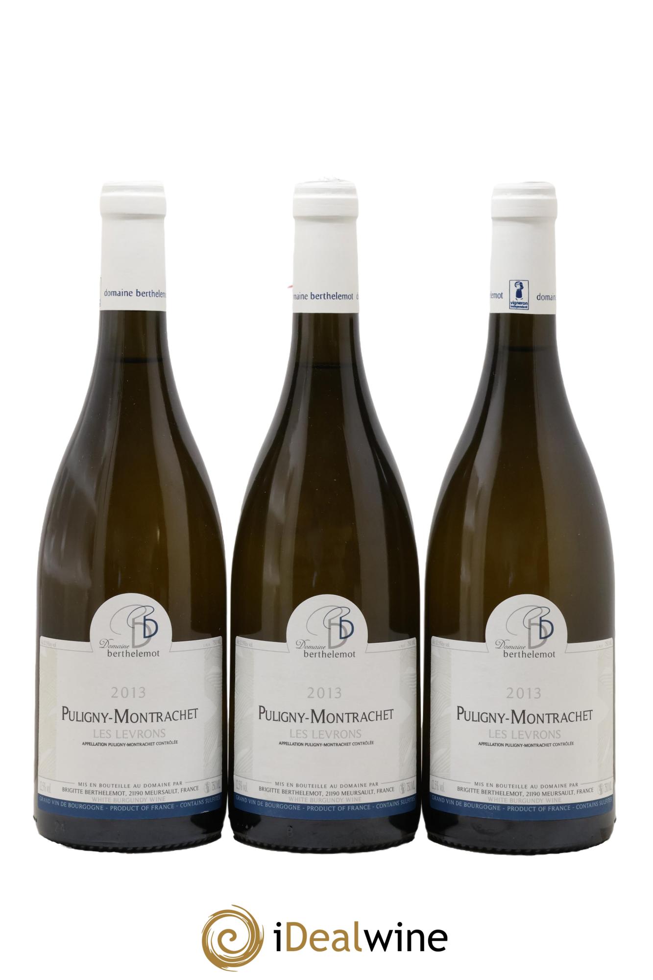 Puligny-Montrachet Les Levrons Berthelemot 2013 - Lot de 3 bouteilles - 0