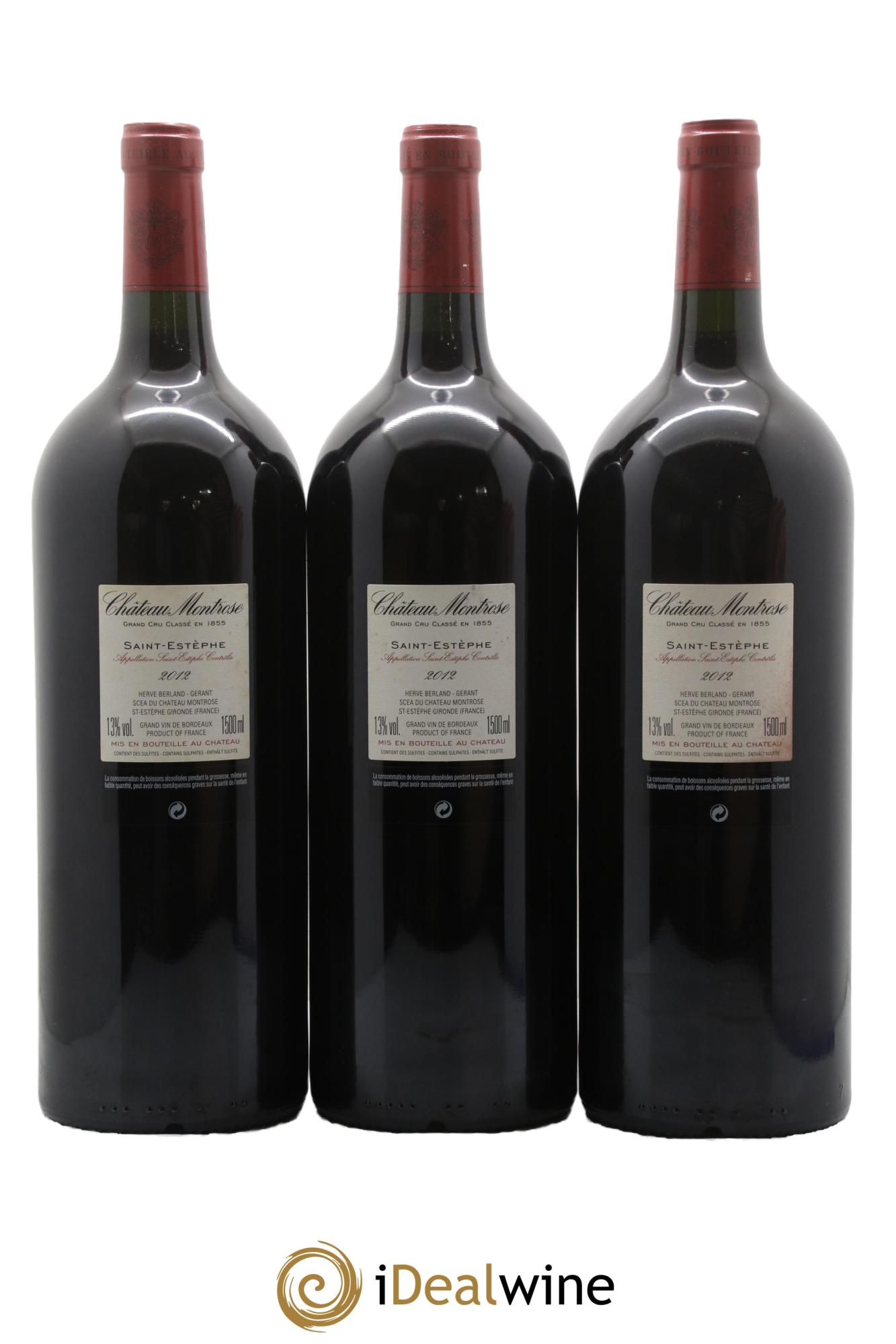 Château Montrose 2ème Grand Cru Classé 2012 - Lot of 6 magnums - 4