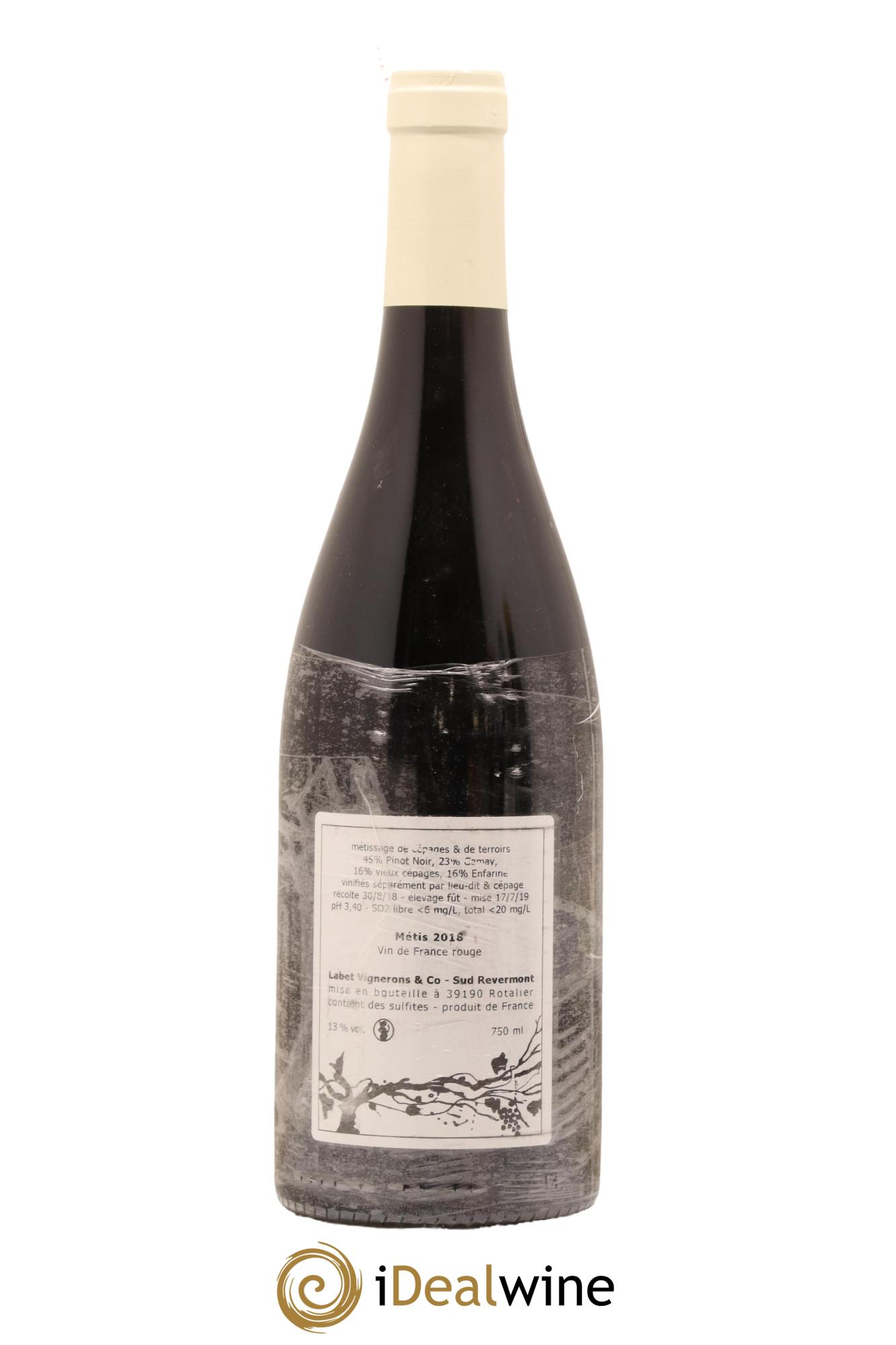 Vin de France Métis Romain - Julien - Charline Labet 2018 - Lot de 1 bouteille - 1