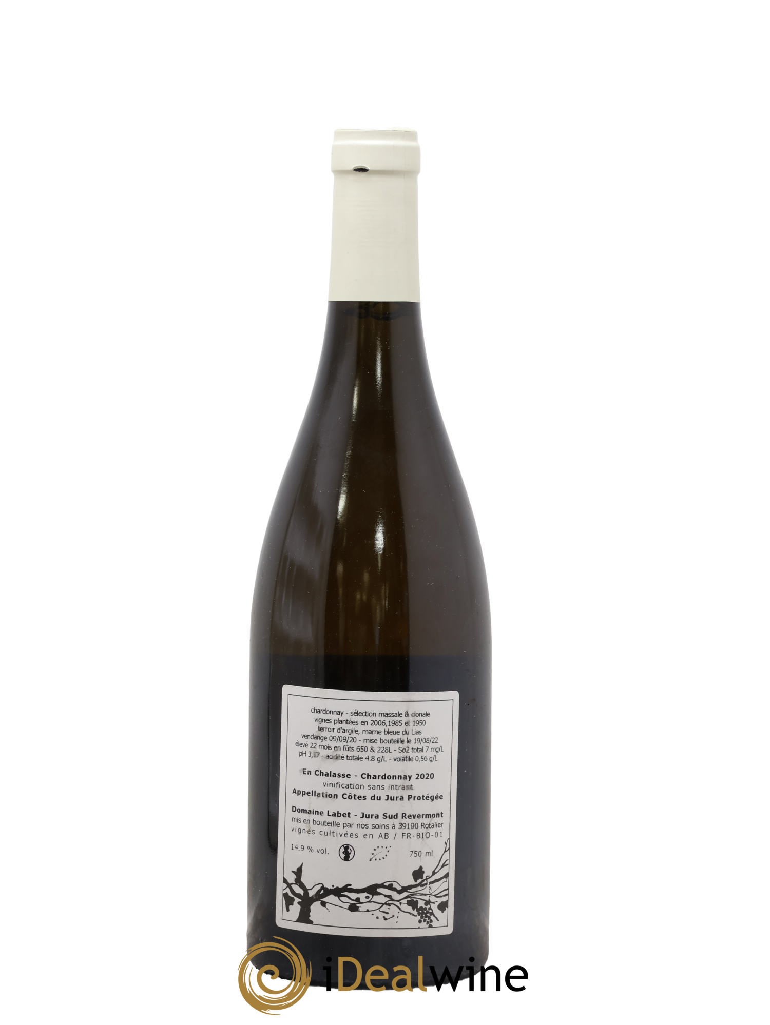 Côtes du Jura Chardonnay En Chalasse Romain - Julien - Charline Labet 2020 - Lot of 1 bottle - 1