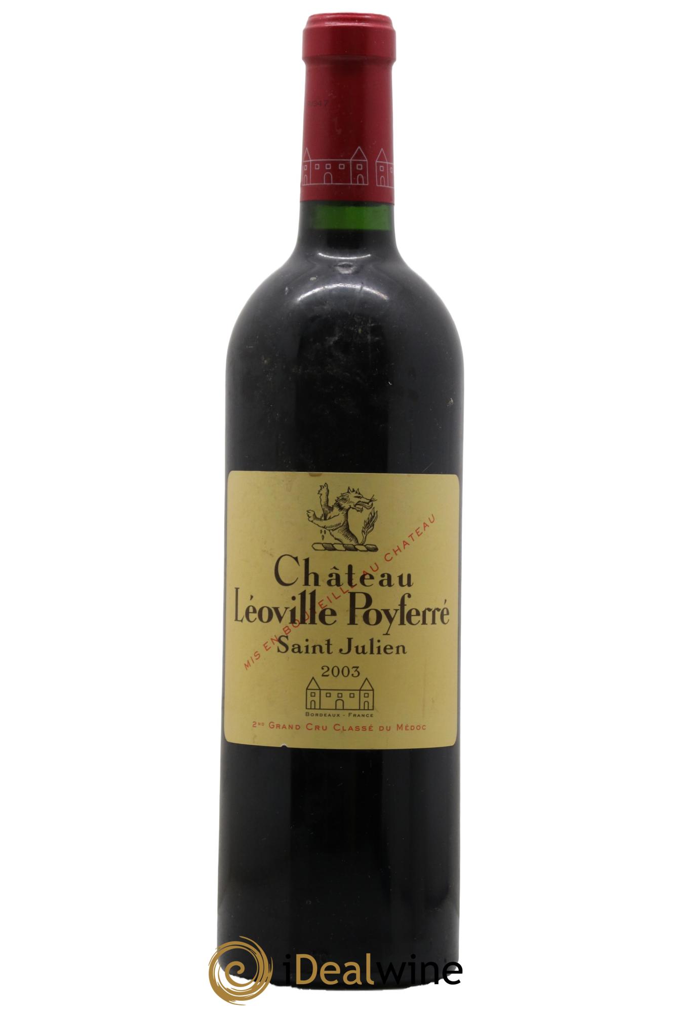 Château Léoville Poyferré 2ème Grand Cru Classé 2003 - Lot de 1 bouteille - 0
