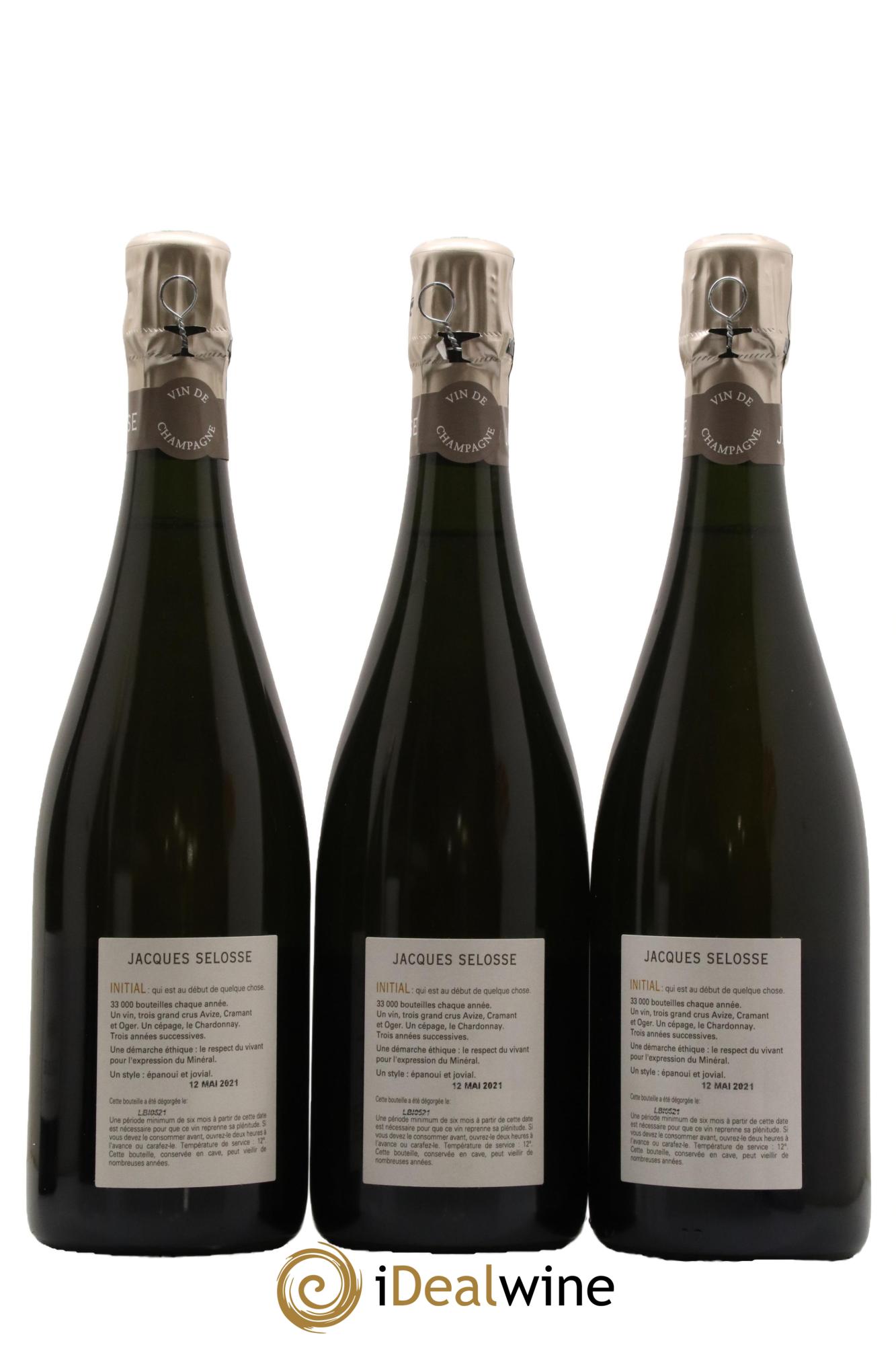 Initial Brut Jacques Selosse - Lot de 3 bouteilles - 1