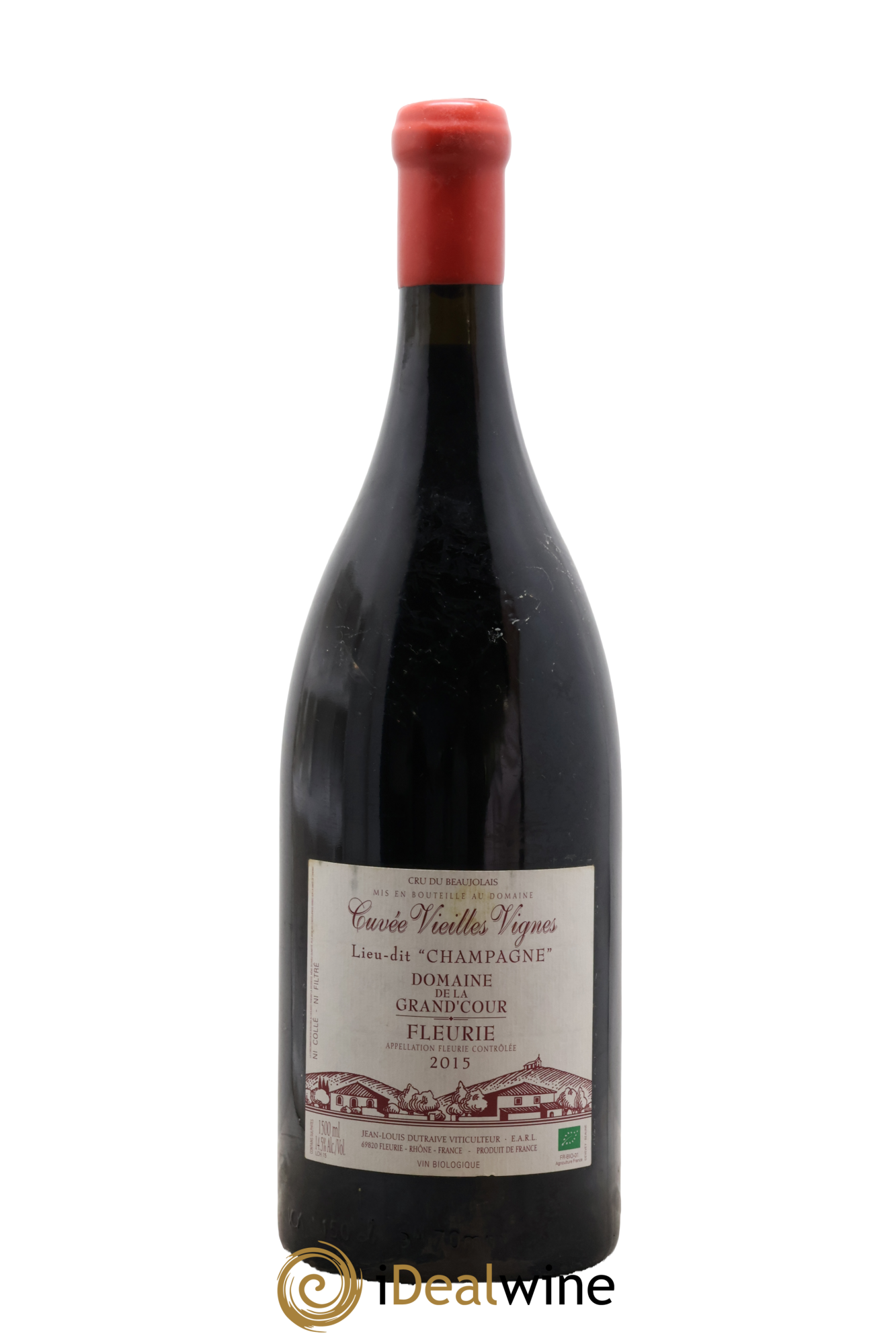 Fleurie Champagne - Cuvée Vieilles Vignes Grand'cour (Domaine de la) - Jean-Louis Dutraive 2015 - Posten von 1 Magnum - 0