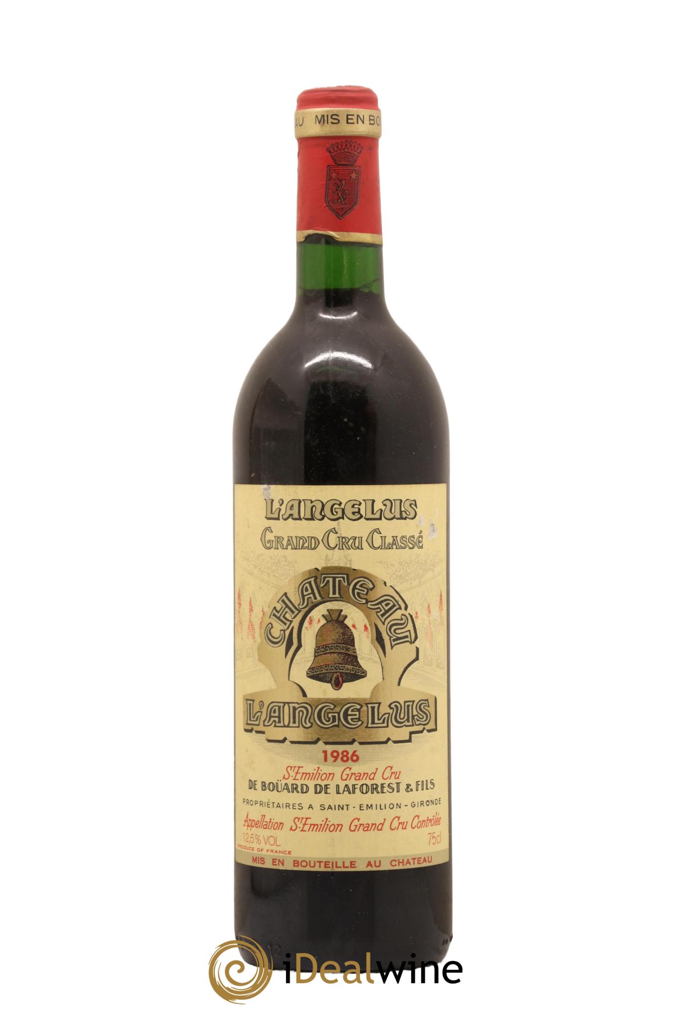 Château Angélus 1er Grand Cru Classé A 1986 - Lot de 1 bouteille - 0