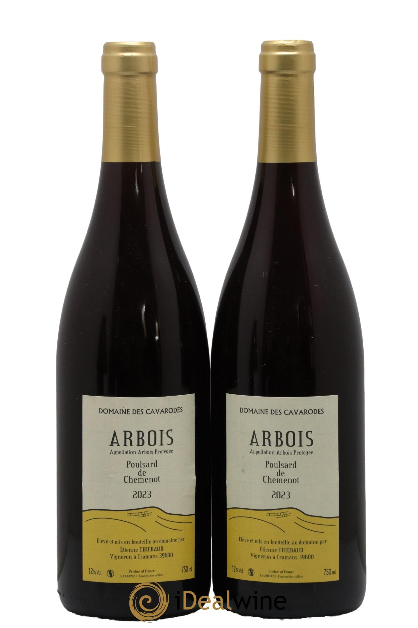 Arbois Poulsard de Chemenot Cavarodes (Domaine des) - Etienne Thiébaud 2023 - Lot de 2 bouteilles - 0