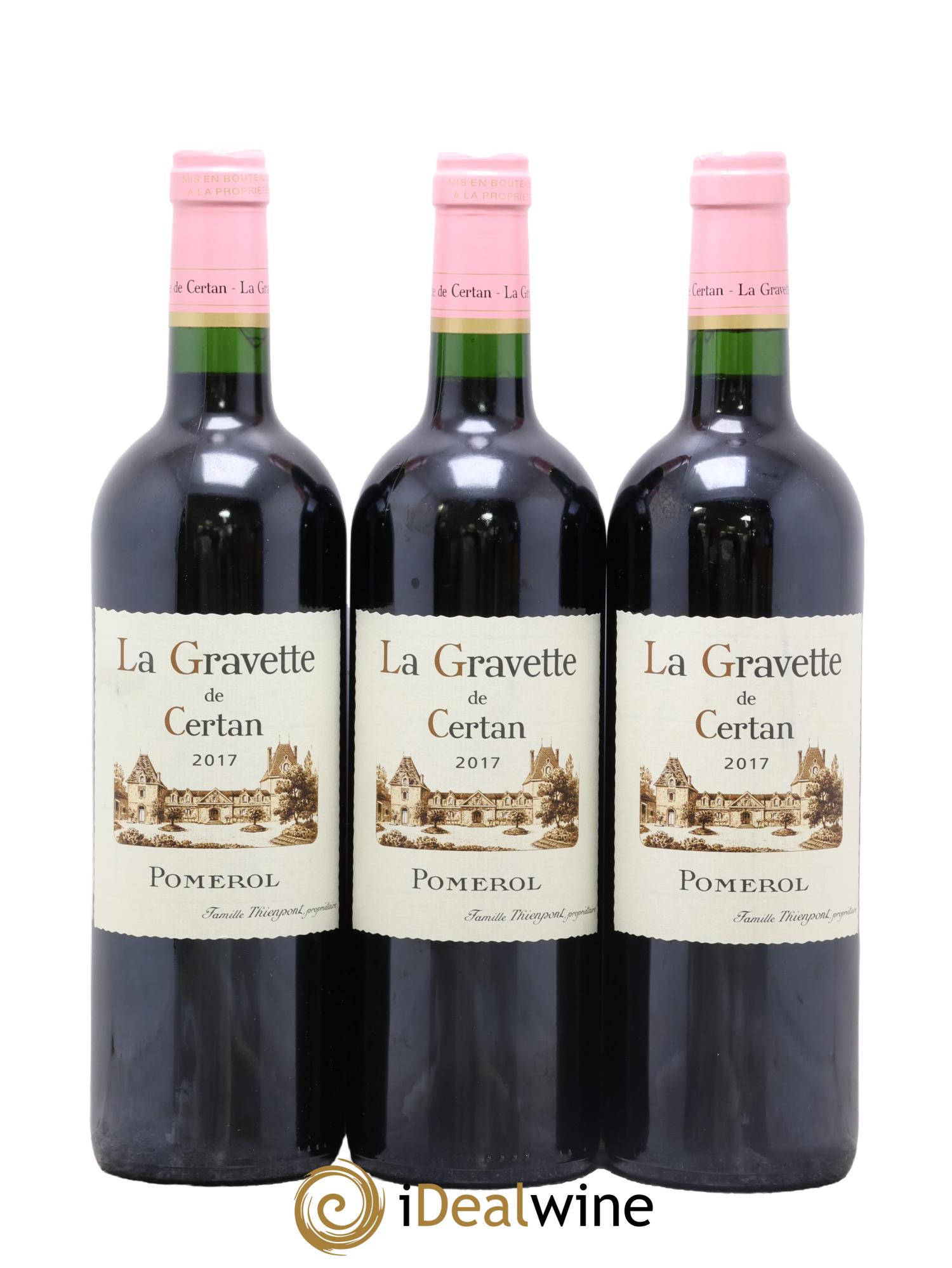 La Gravette de Certan 2017 - Lot de 3 bouteilles - 0