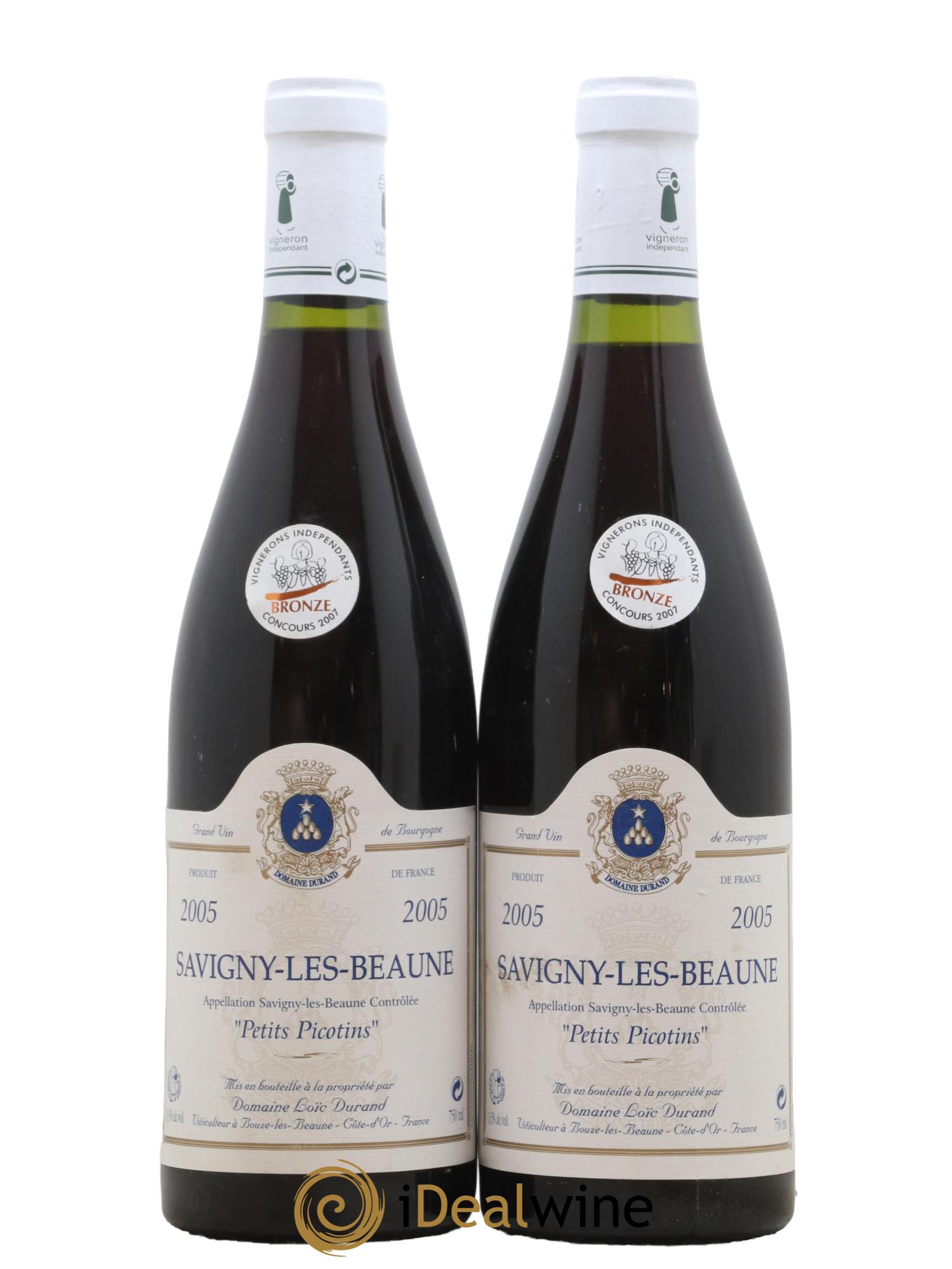 Savigny-lès-Beaune Petits Picotins Domaine Loic Durand 2005 - Lotto di 2 bottiglie - 0