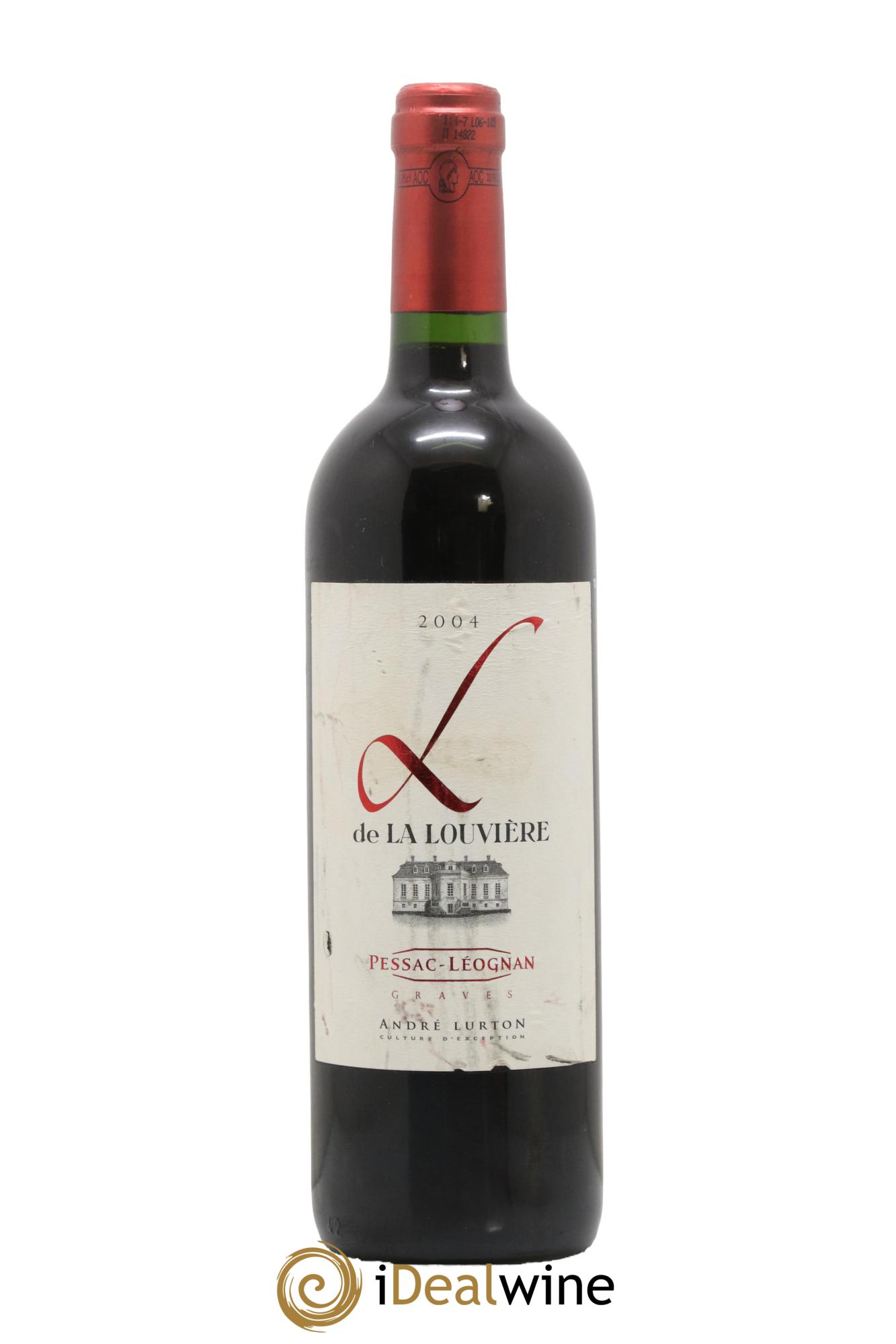 Pessac-Léognan L De La Louviere Chateau De La Louviere 2004 - Lot de 1 bouteille - 0
