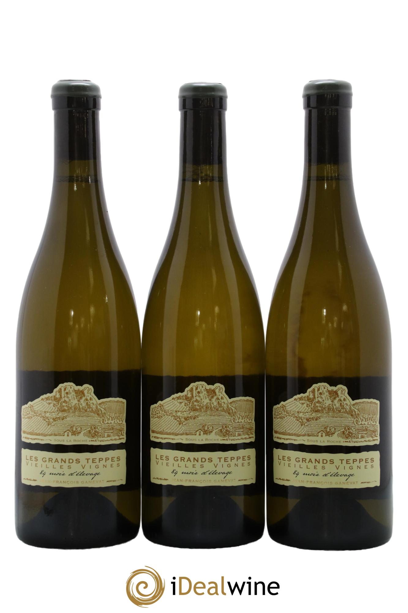 Côtes du Jura Chardonnay Les Grands Teppes Vieilles Vignes 84 Mois D'Elevage Jean-François Ganevat (Domaine) 2018 - Lotto di 3 bottiglie - 0