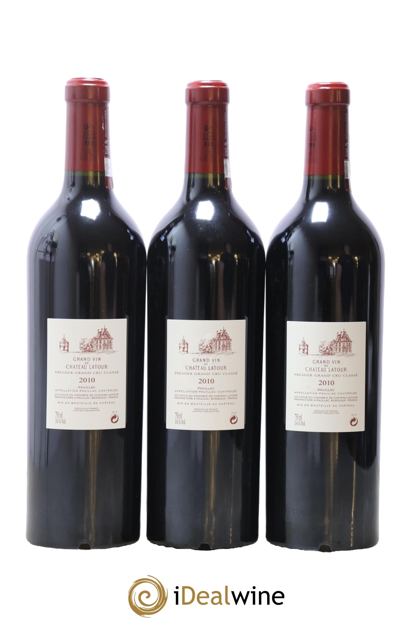 Château Latour 1er Grand Cru Classé 2010 - Lot of 3 bottles - 1