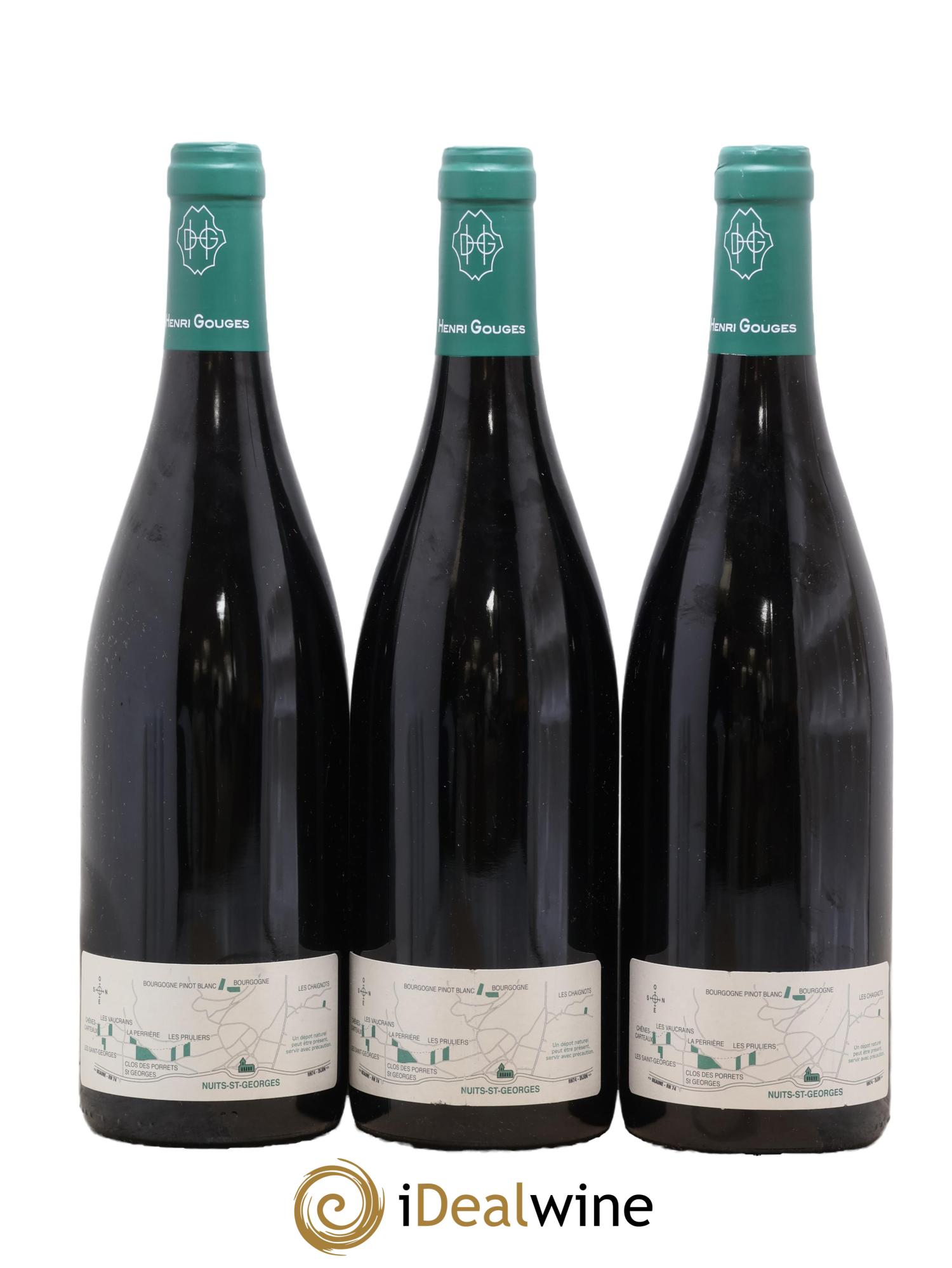 Nuits-Saint-Georges 1er Cru Les Saints Georges Henri Gouges 2017 - Posten von 3 Flaschen - 1