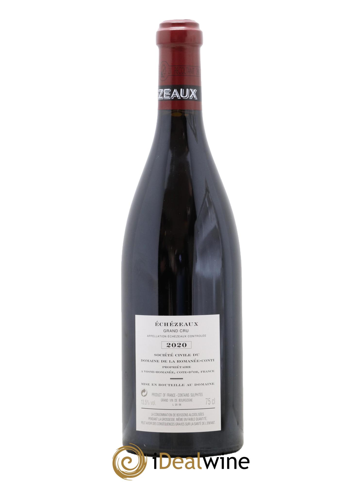 Echezeaux Grand Cru Domaine de la Romanée-Conti  2020 - Posten von 1 Flasche - 1