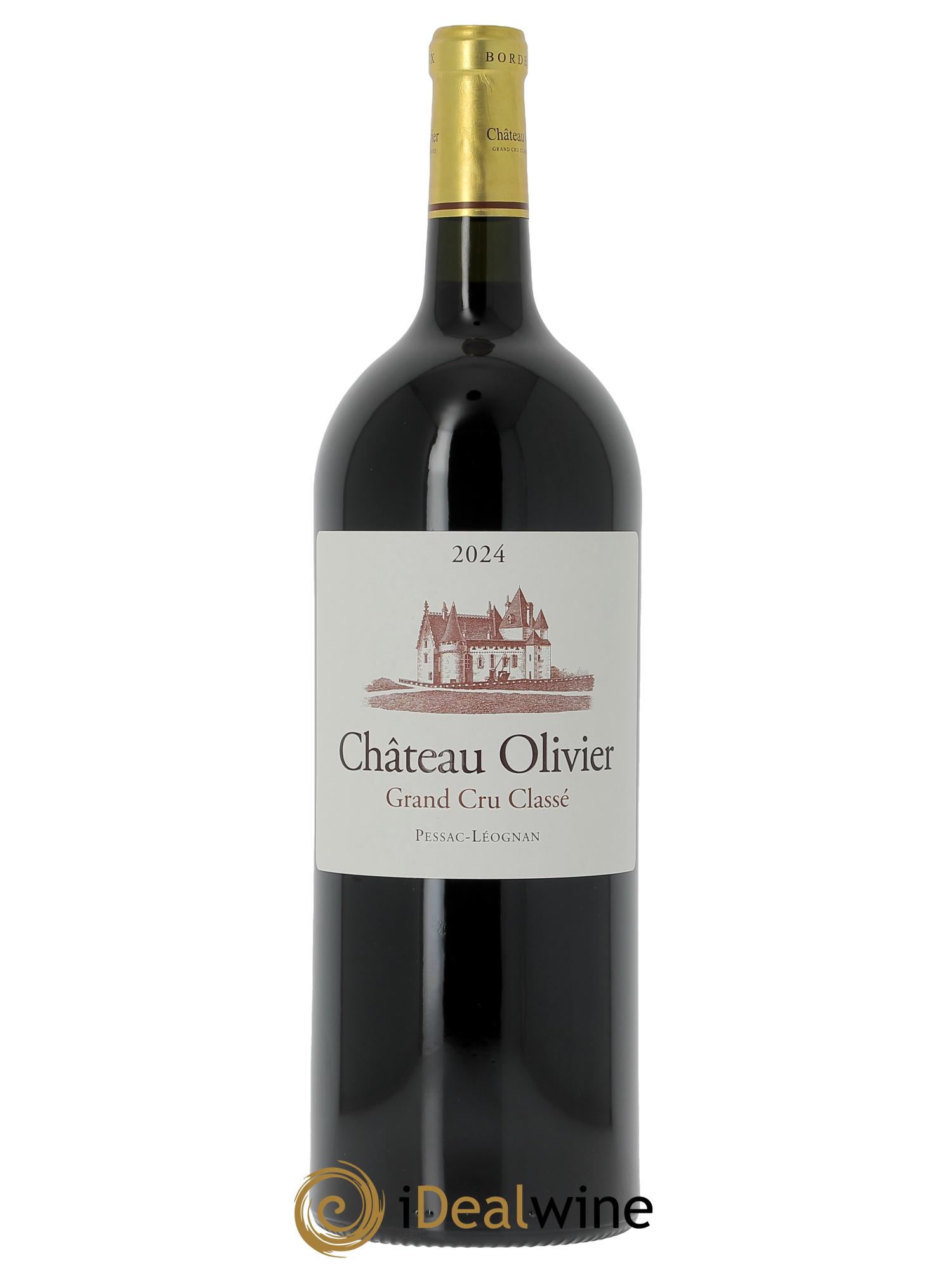 Château Olivier Cru Classé de Graves (Cassetta in legno a partire da 6 mg) 2024 - Lotto di 1 magnum - 0