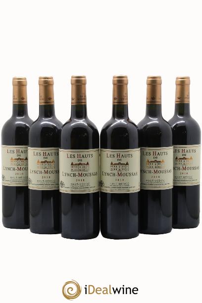 Haut Médoc Les hauts de Lynch Moussas 2010 - Posten von 6 Flaschen - 0