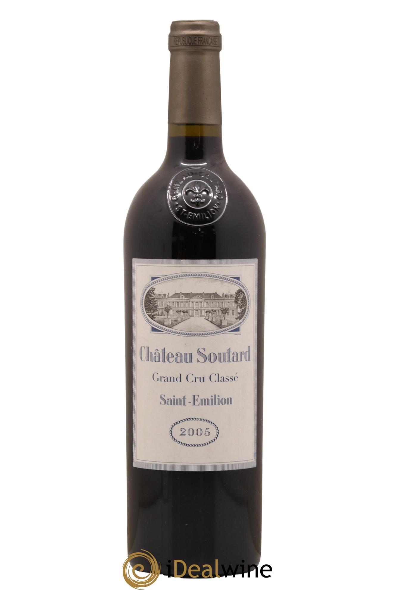 Château Soutard Grand Cru Classé 2005 - Lot de 1 bouteille - 0