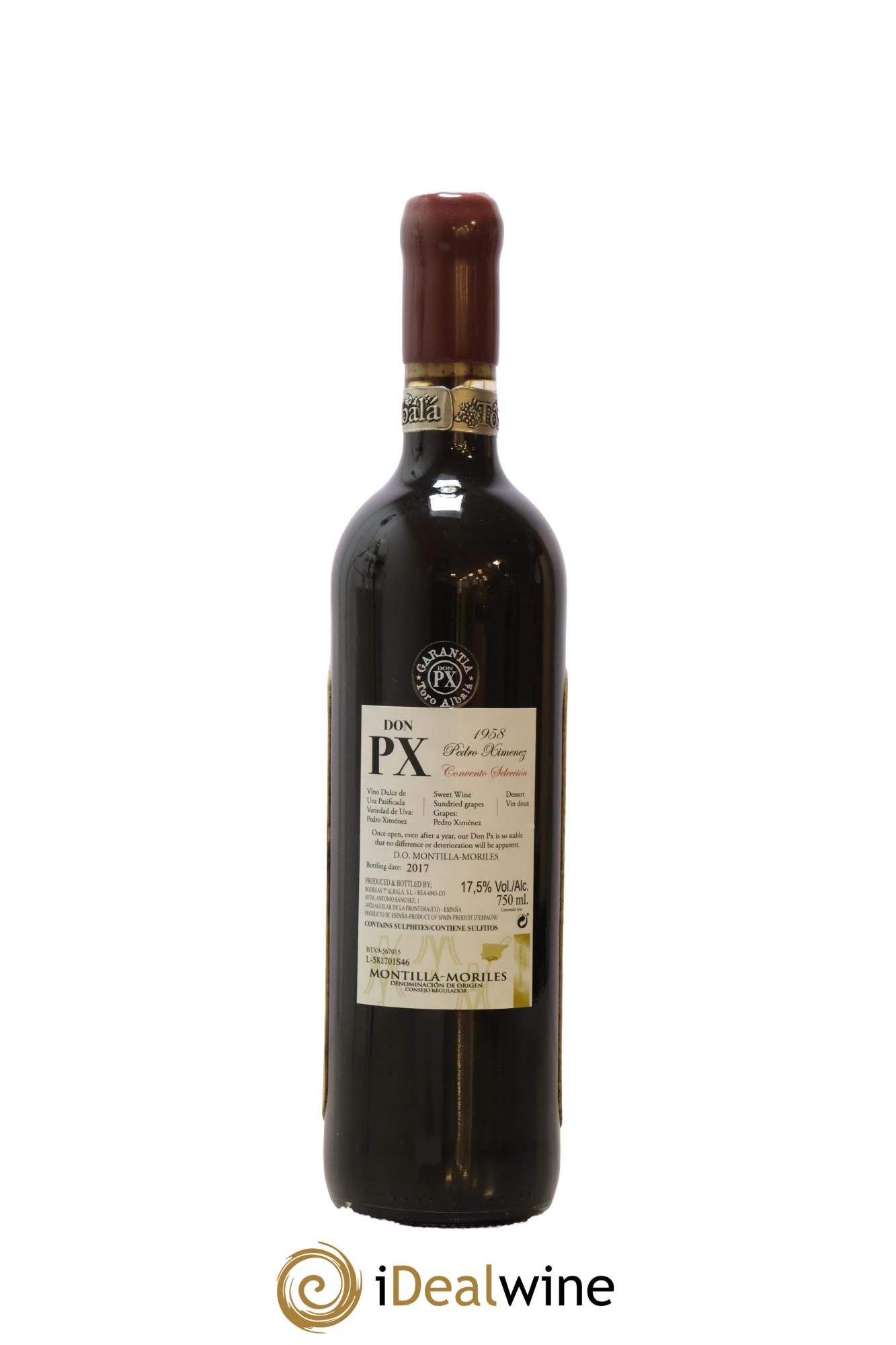 Montilla Moriles Don PX Convento Seleccion Toro Albala 1958 - Lot de 1 bouteille - 2