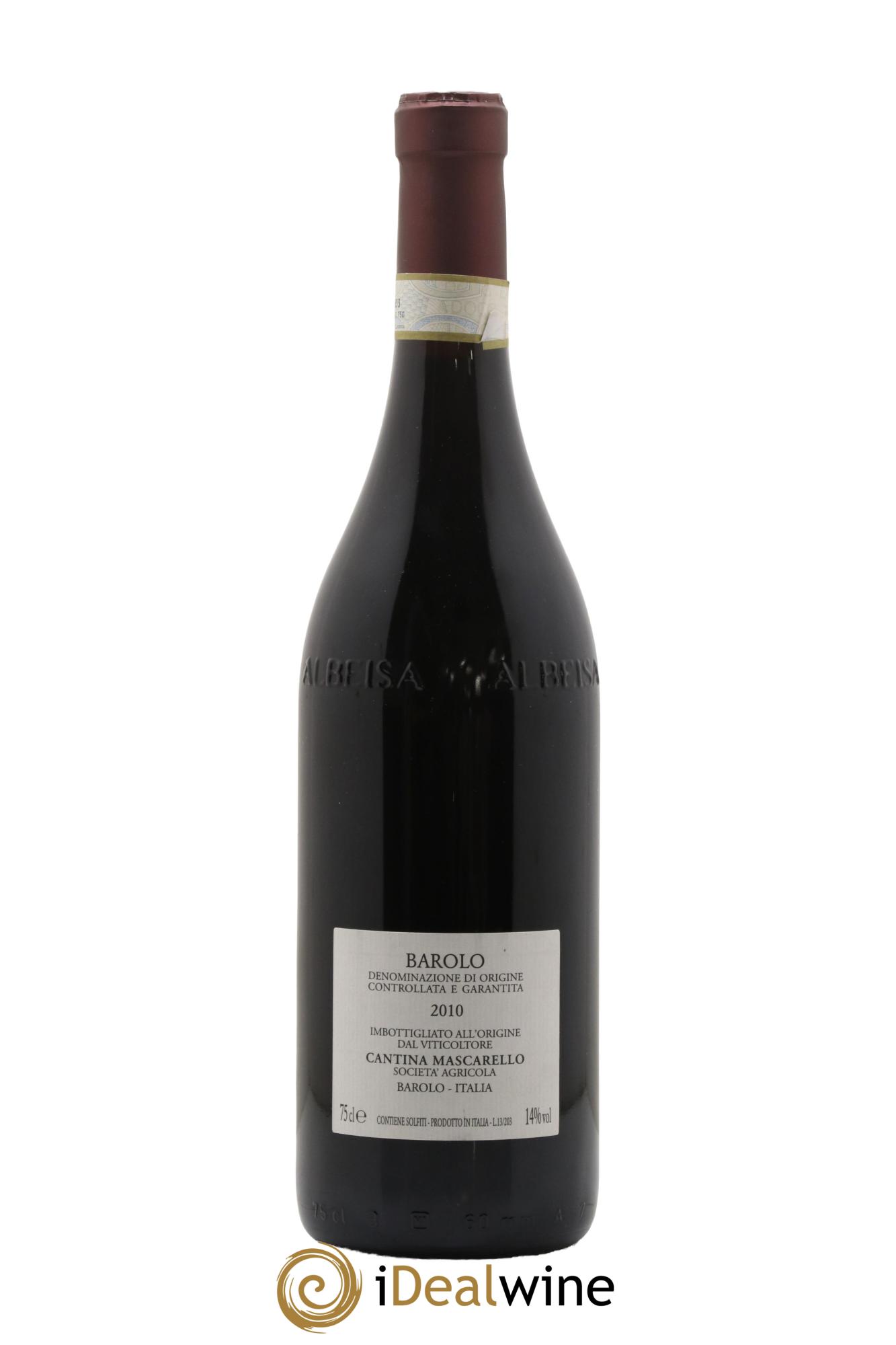 Barolo DOCG Bartolo Mascarello 2010 - Lot de 1 bouteille - 1