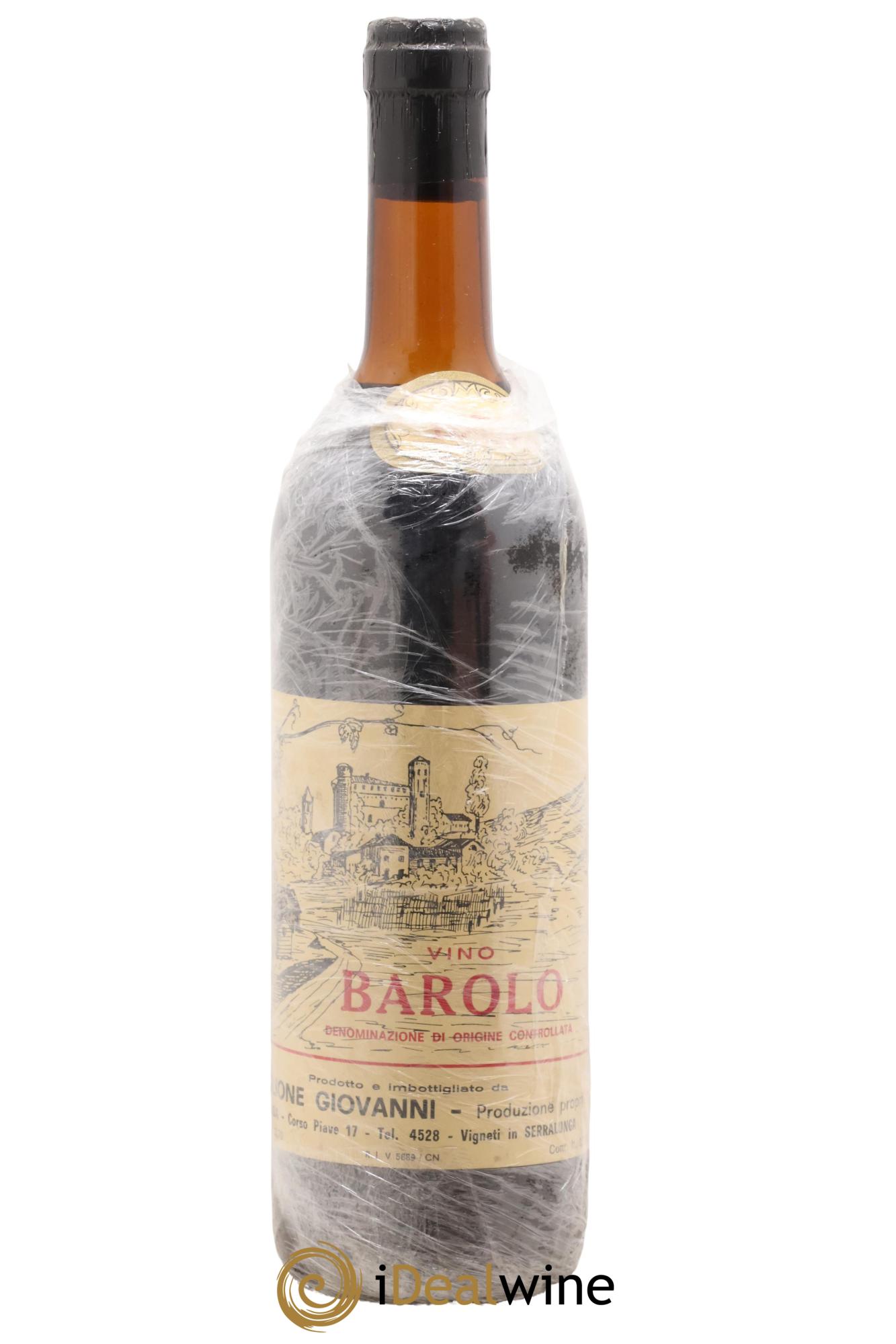 Barolo Giovanni Viglione 1973 - Lot de 1 bouteille - 0