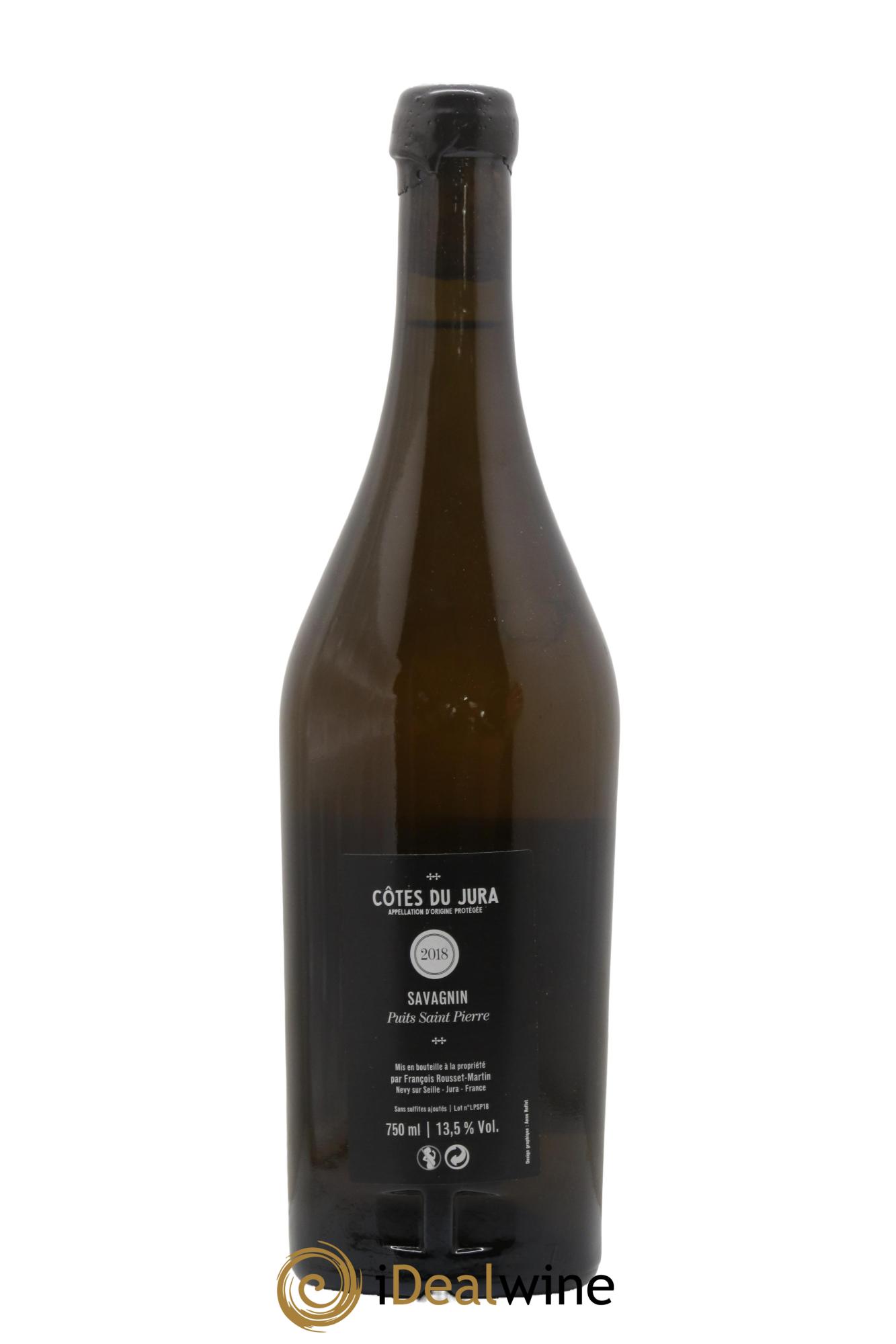 Côtes du Jura Savagnin Puits Saint-Pierre François Rousset Martin 2018 - Lot de 1 bouteille - 1