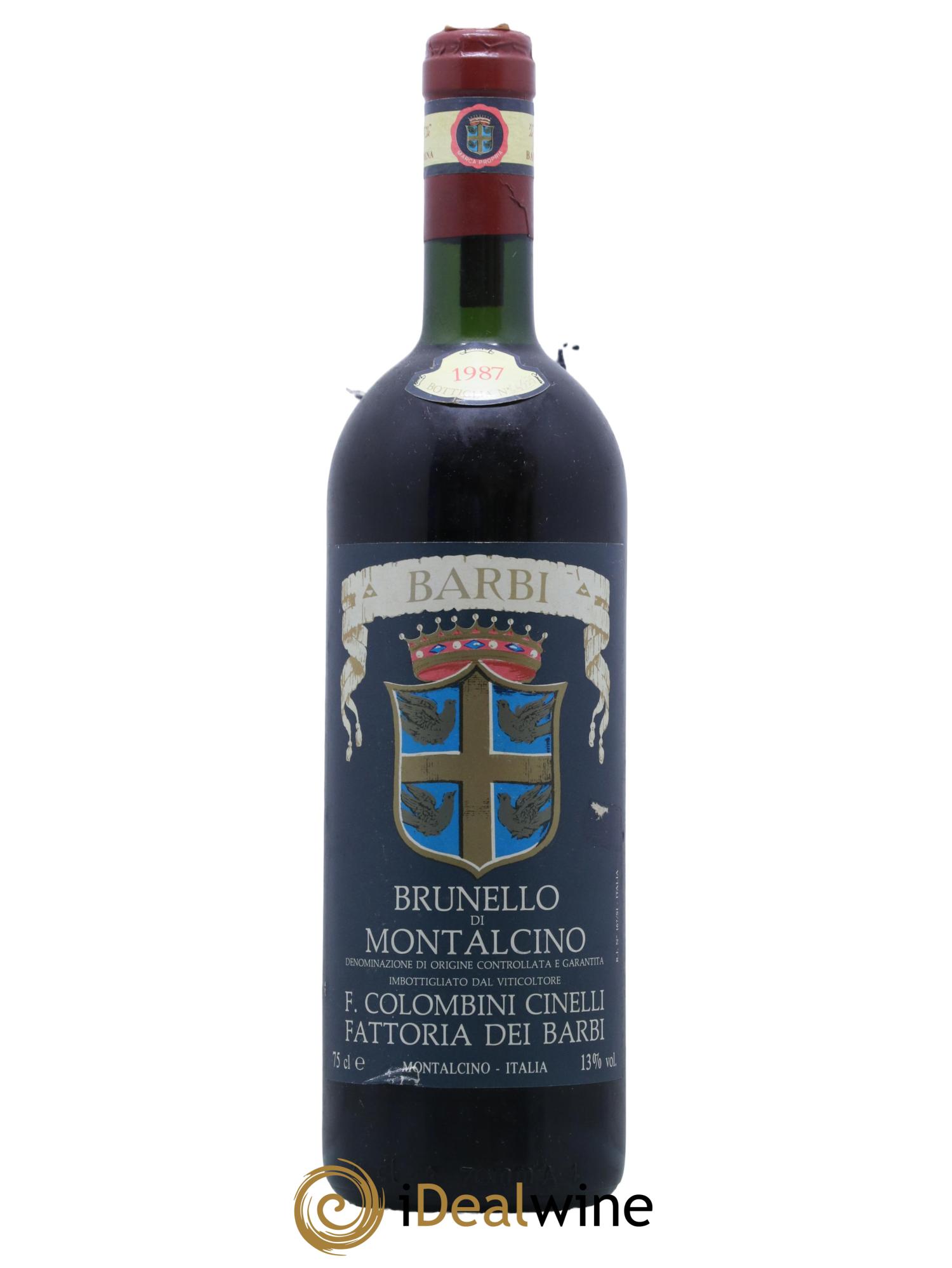 Brunello di Montalcino Barbi 1987 - Lot de 1 bouteille - 0