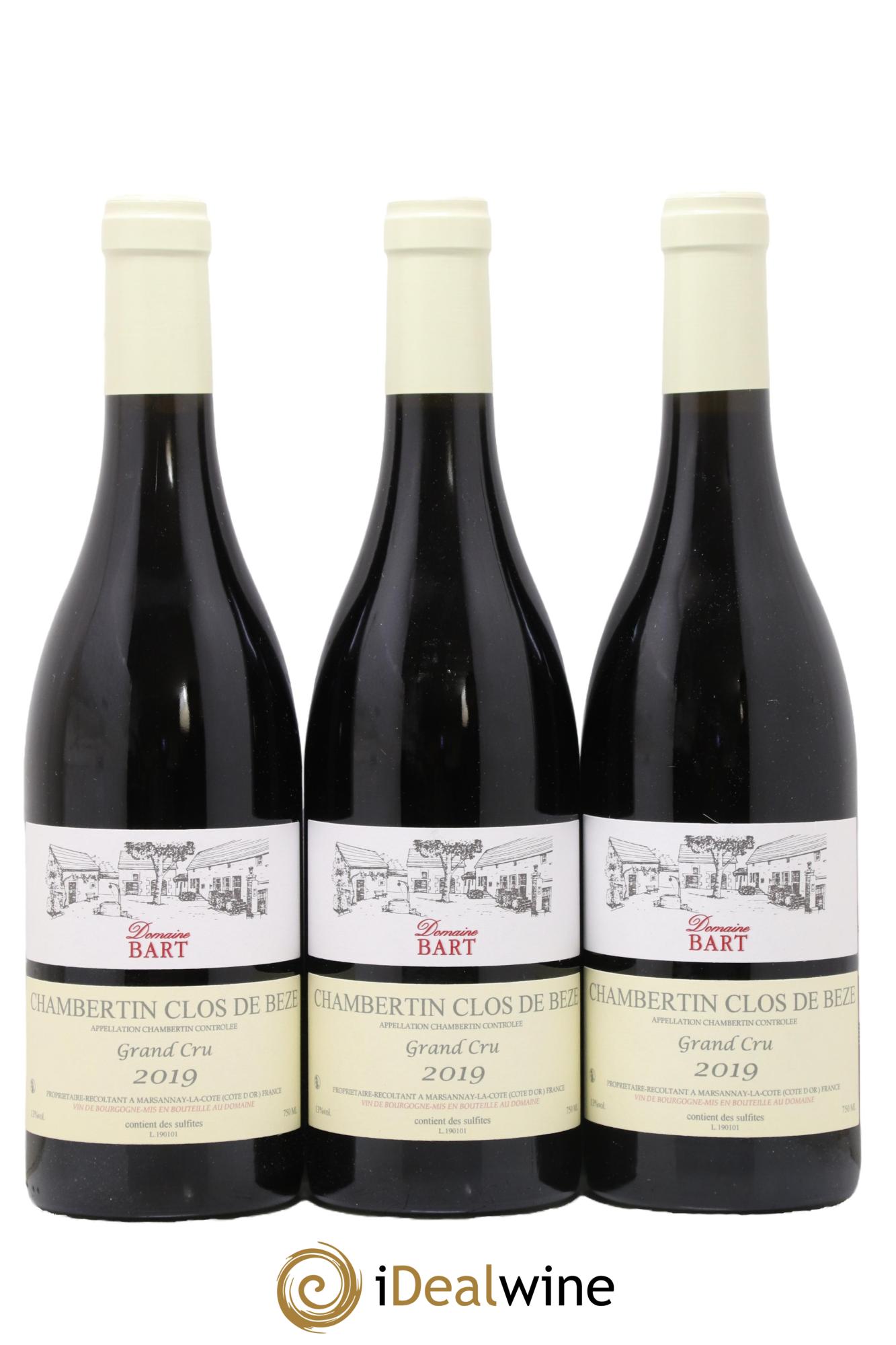 Chambertin Clos de Bèze Grand Cru Bart (Domaine) 2019 - Lot de 3 bouteilles - 0
