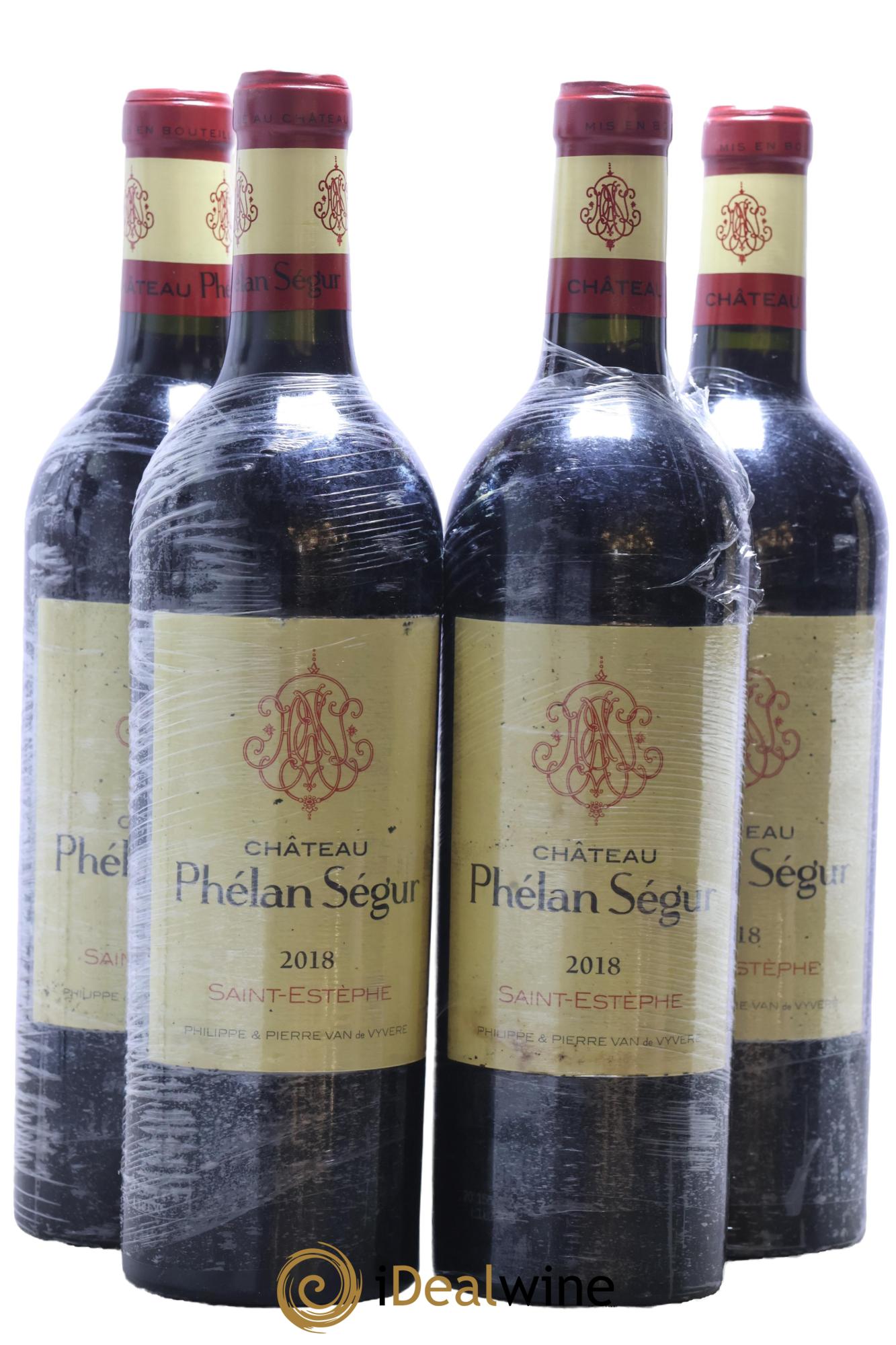 Château Phélan Ségur 2018 - Lotto di 4 bottiglie - 0