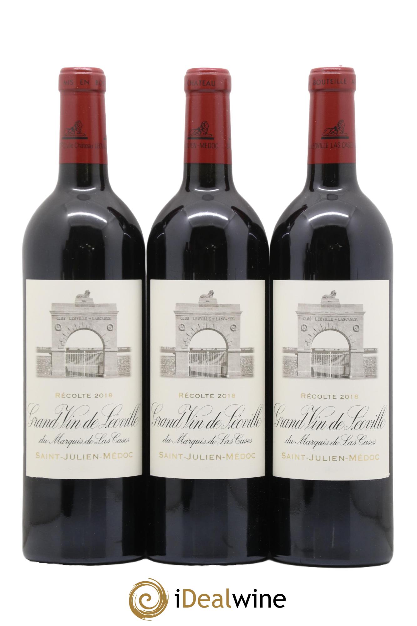 Château Léoville Las Cases 2ème Grand Cru Classé 2018 - Lot de 6 bouteilles - 1