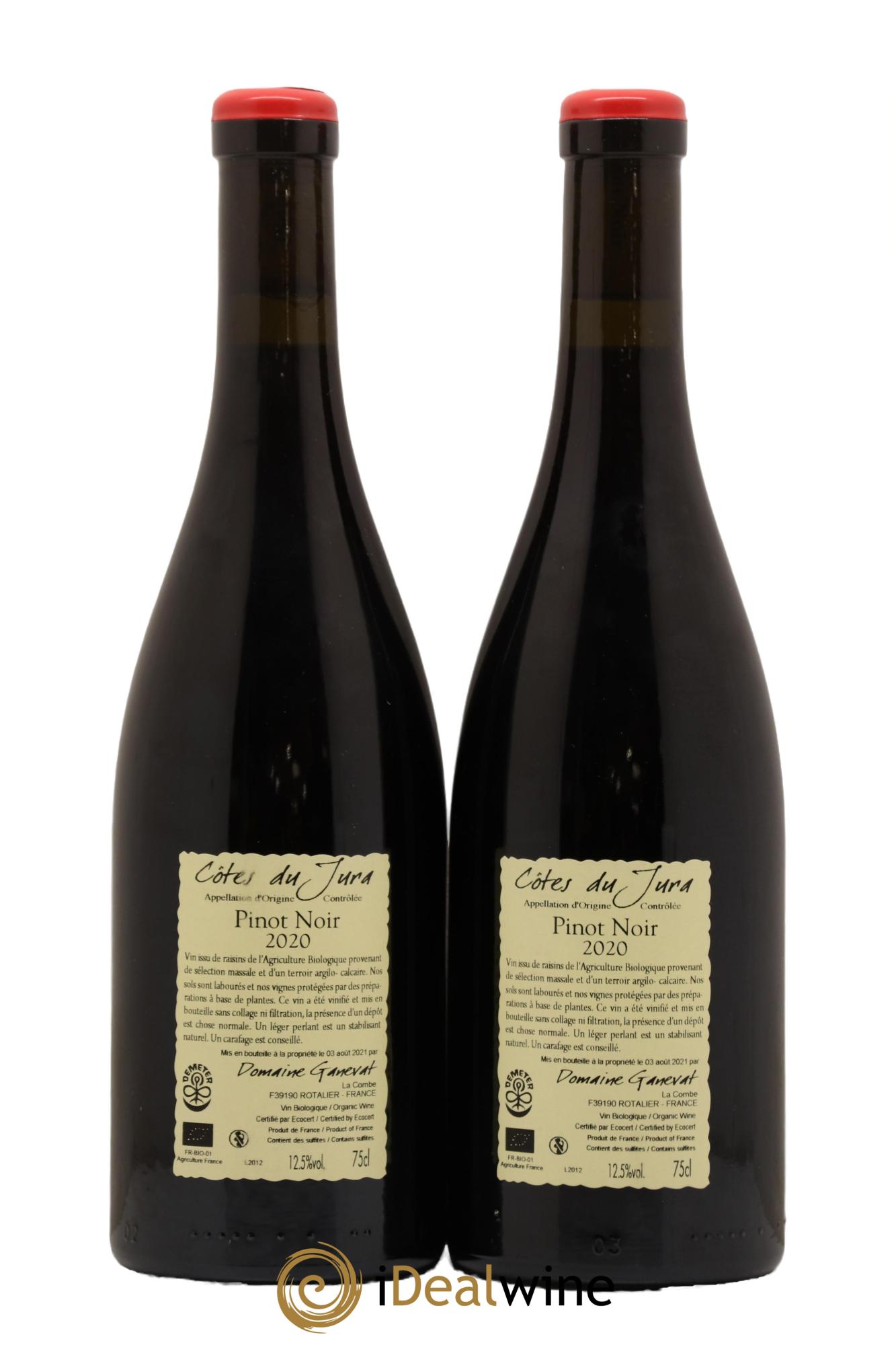 Côtes du Jura Cuvée Julien Jean-François Ganevat (Domaine) 2020 - Lot de 2 bouteilles - 1