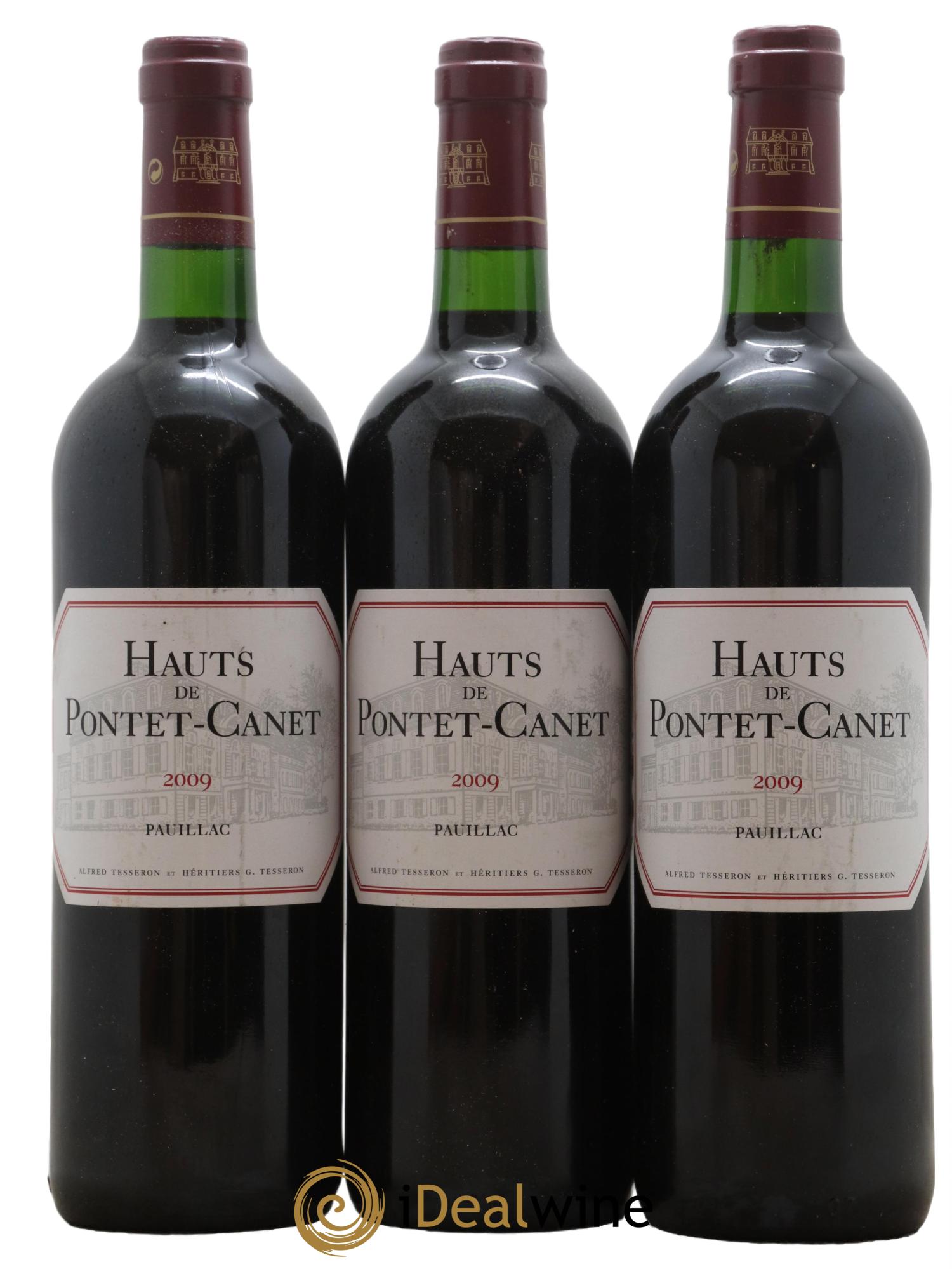 Les Hauts de Pontet-Canet Second Vin 2009 - Lot de 3 bouteilles - 0