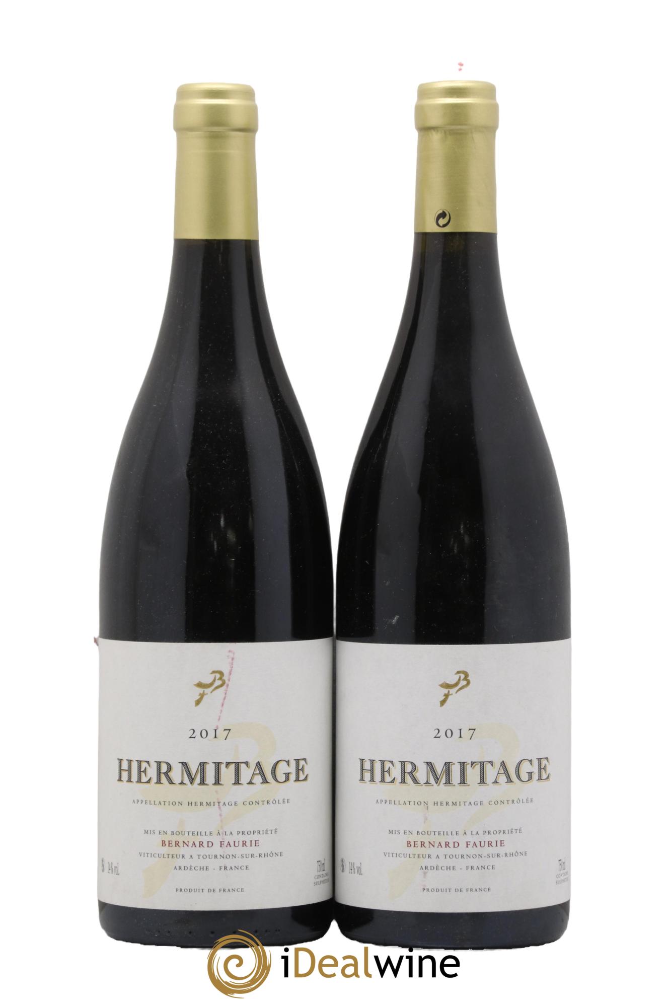 Hermitage Bessards Méal (capsule dorée) Bernard Faurie 2017 - Lot of 2 bottles - 0