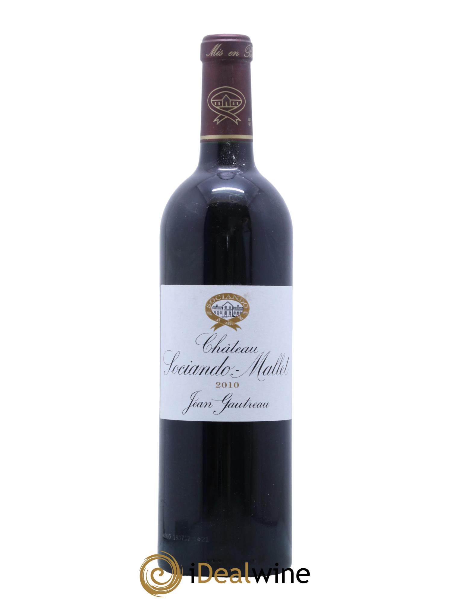 Château Sociando Mallet 2010 - Lot de 1 bouteille - 0