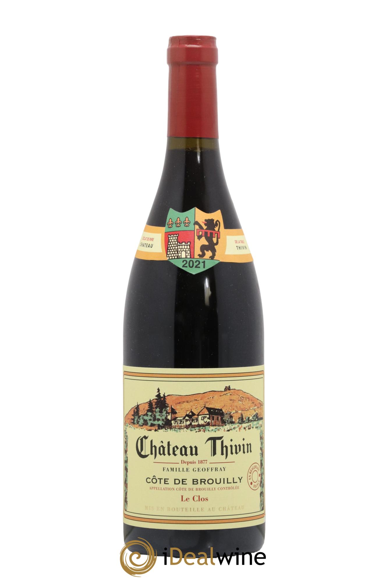 Côte de Brouilly Le Clos Chateau Thivin 2021 - Lot de 1 bouteille - 0