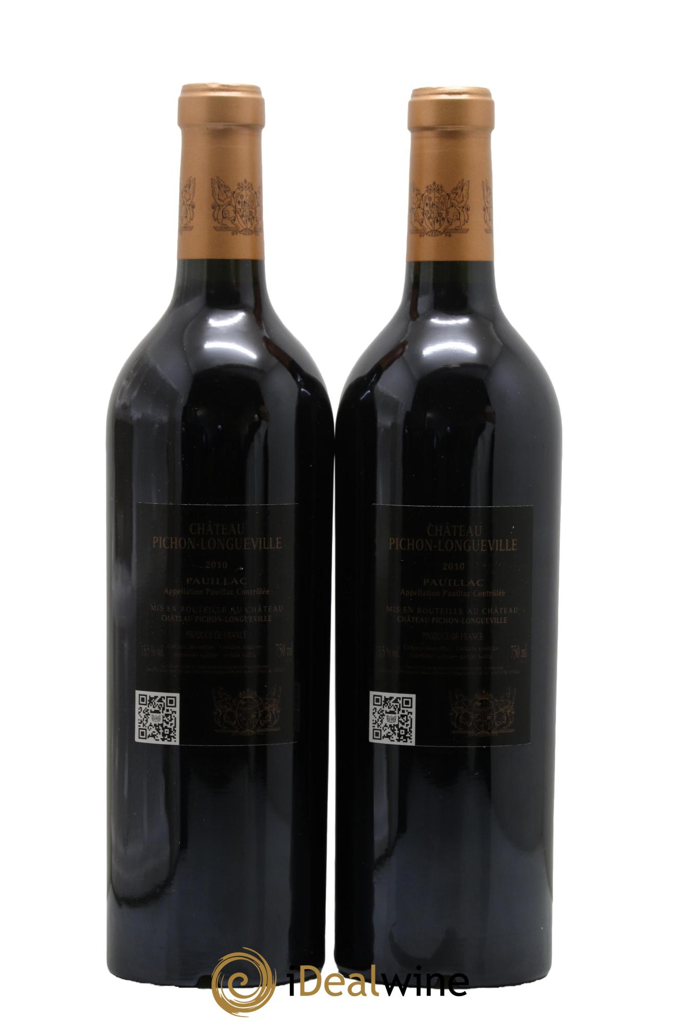 Pichon Longueville Baron 2ème Grand Cru Classé 2010 - Lotto di 2 bottiglie - 1