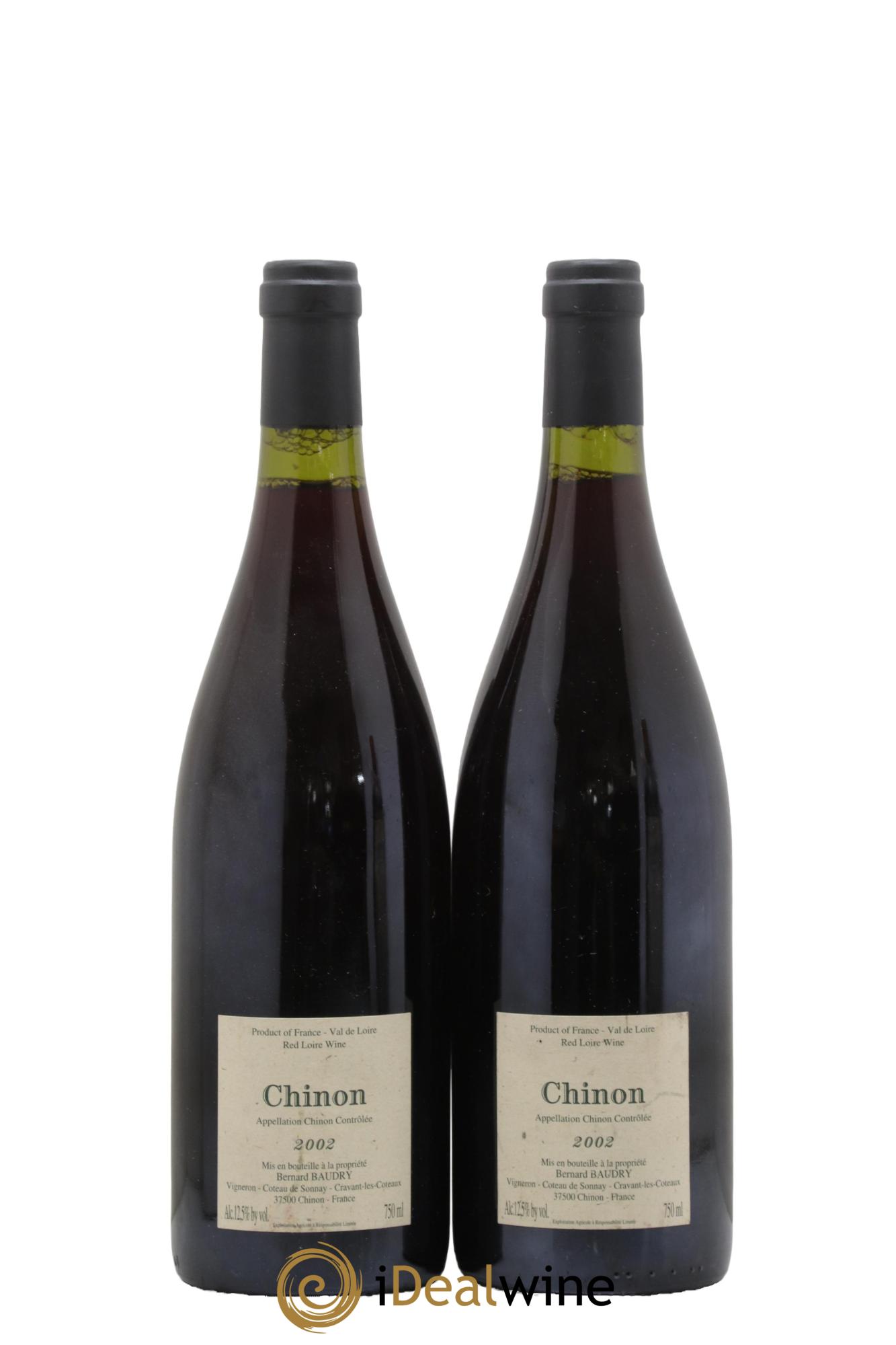 Chinon Franc de Pied Bernard Baudry 2002 - Posten von 2 Flaschen - 1
