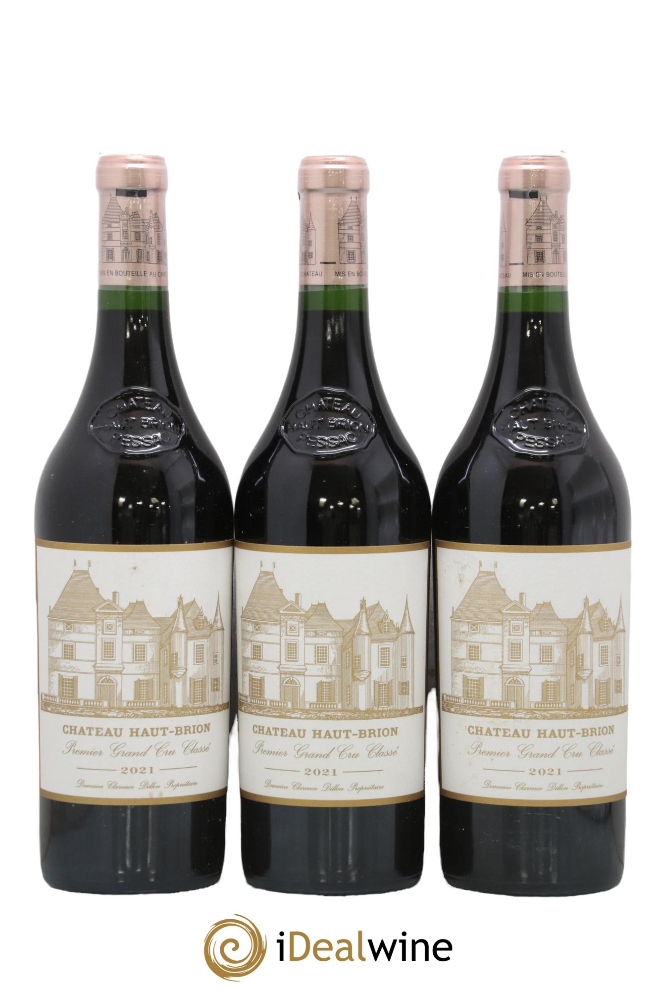 Château Haut Brion 1er Grand Cru Classé 2021 - Lotto di 3 bottiglie - 0