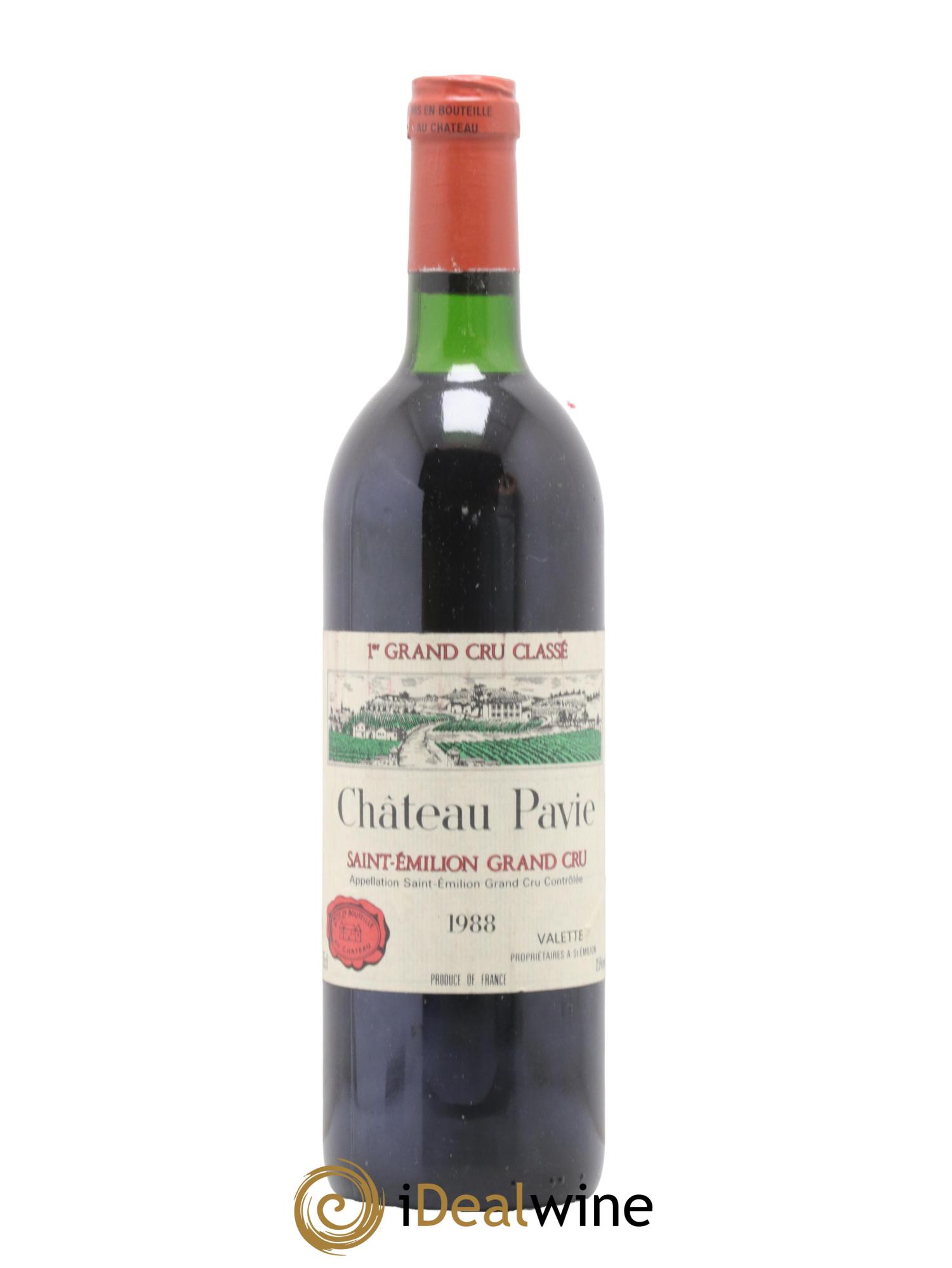 Château Pavie 1er Grand Cru Classé A 1988 - Lot de 1 bouteille - 0